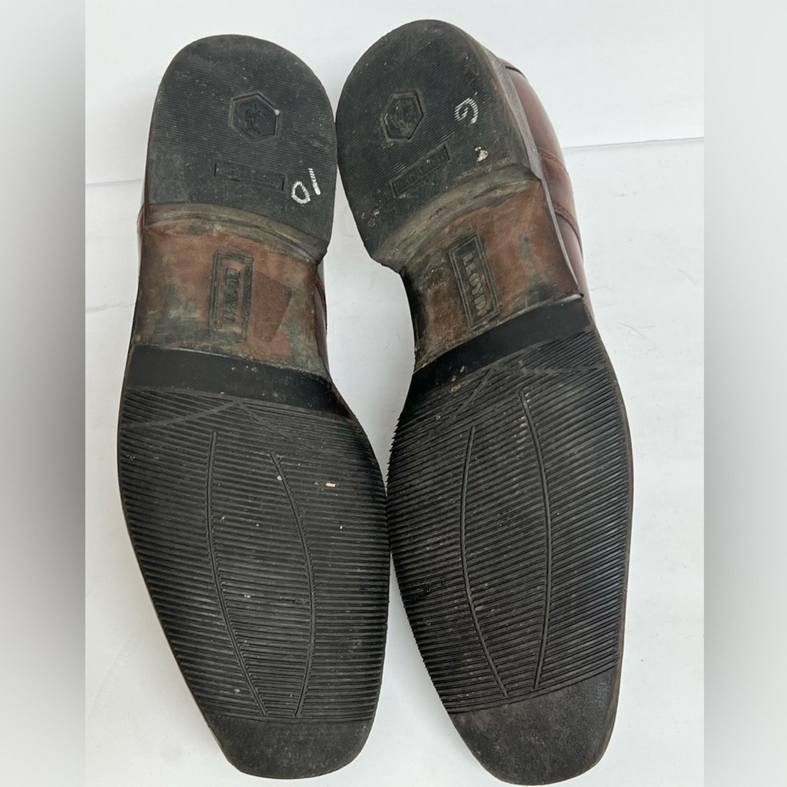 LLOYD LLOYD Leather Shoes Brown Square Toe Vintage Derby German Size US 10.5 / EU 43-44 - 8 Thumbnail