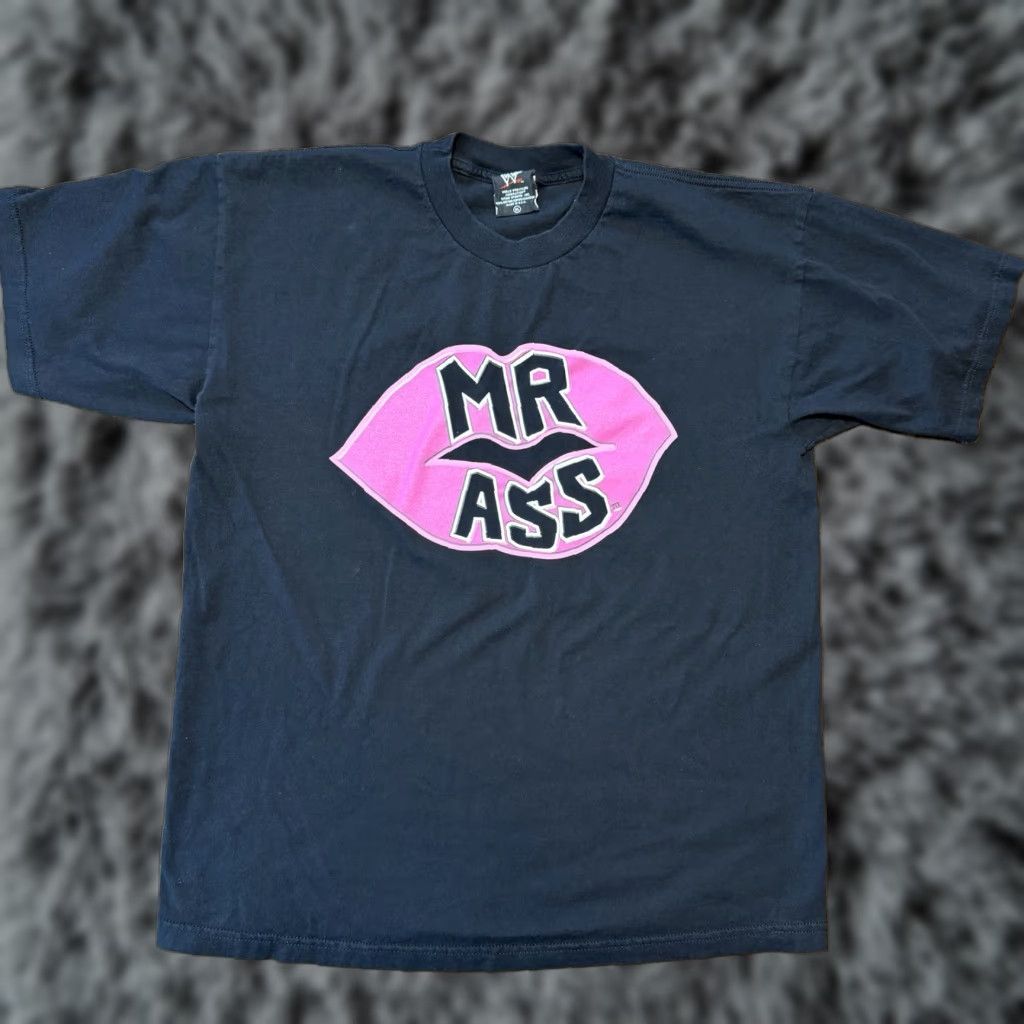 Vintage VINTAGE WWF T Shirt XL Black Pink Billy Gunn Mr Ass 90s USA Grunge Punk Retro Sports Mens Size US XL / EU 56 / 4 - 1 Thumbnail