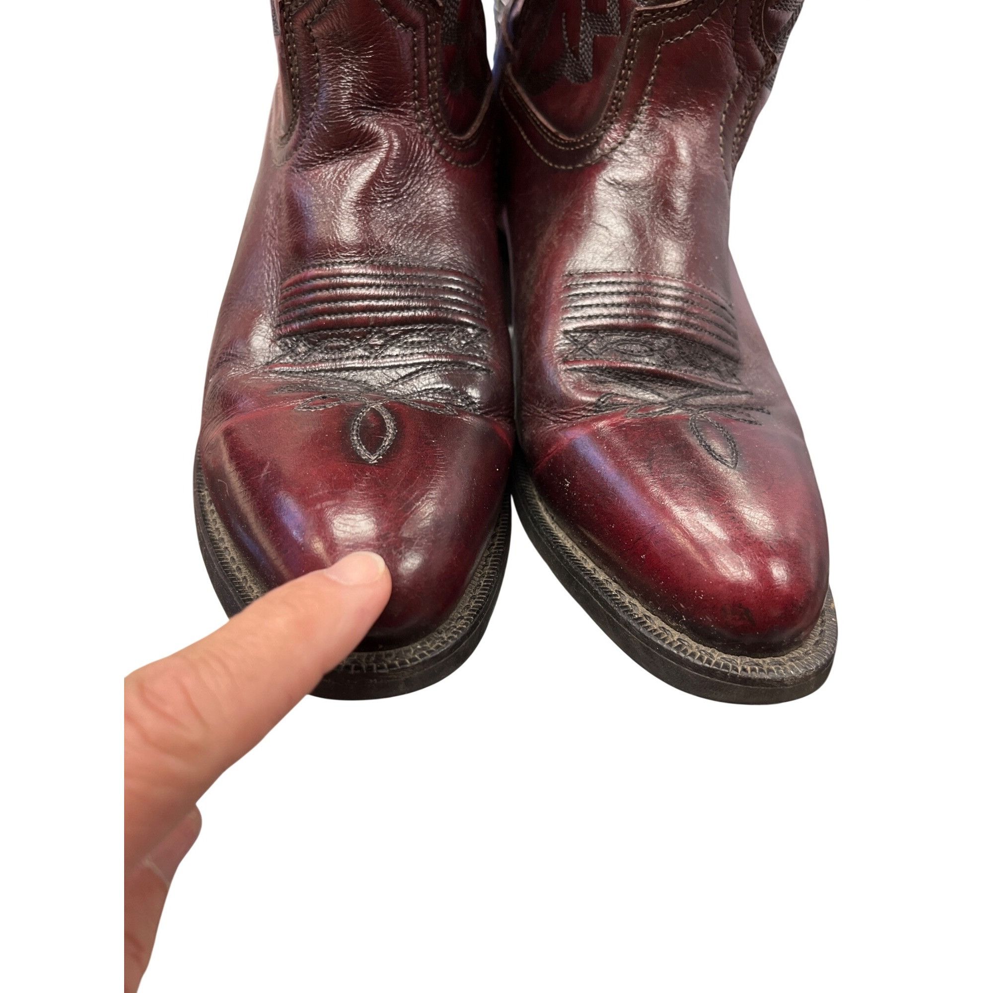 Other Laredo mens brown leather western mid calf boots sz 9.5D SKU Size US 9.5 / EU 42-43 - 10 Thumbnail
