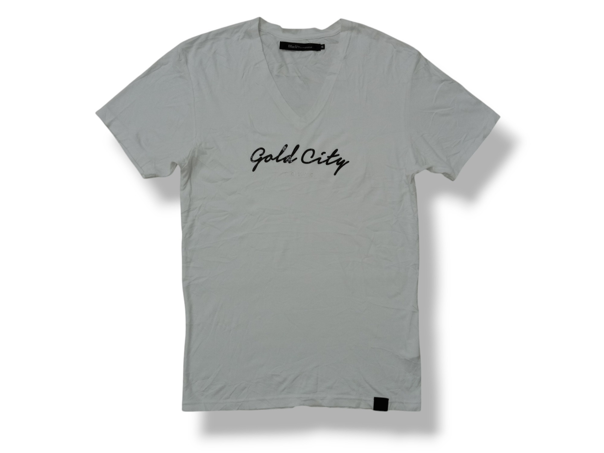 Vanquish Vanquish Gold City Tokyo V-neck Tshirt Size S / US 4 / IT 40 - 1 Thumbnail
