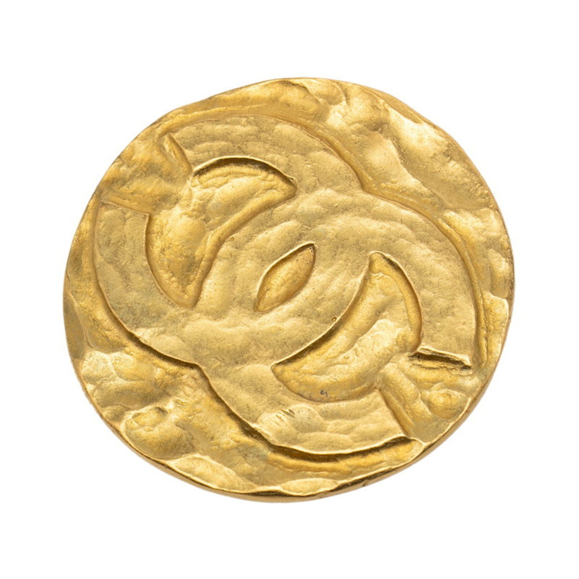 Chanel Chanel Coco Mark Vintage Brooch, Gold Plated, Women's CHANEL Size ONE SIZE - 1 Thumbnail