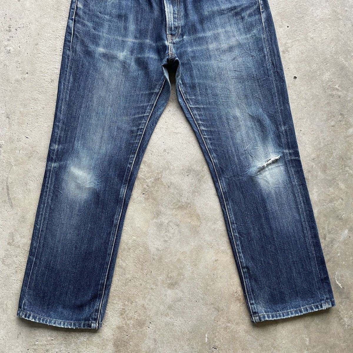 Japanese Brand W35💥 Vintage Japanese Distressed Faded Denim Jeans Pants Size US 35 - 4 Thumbnail
