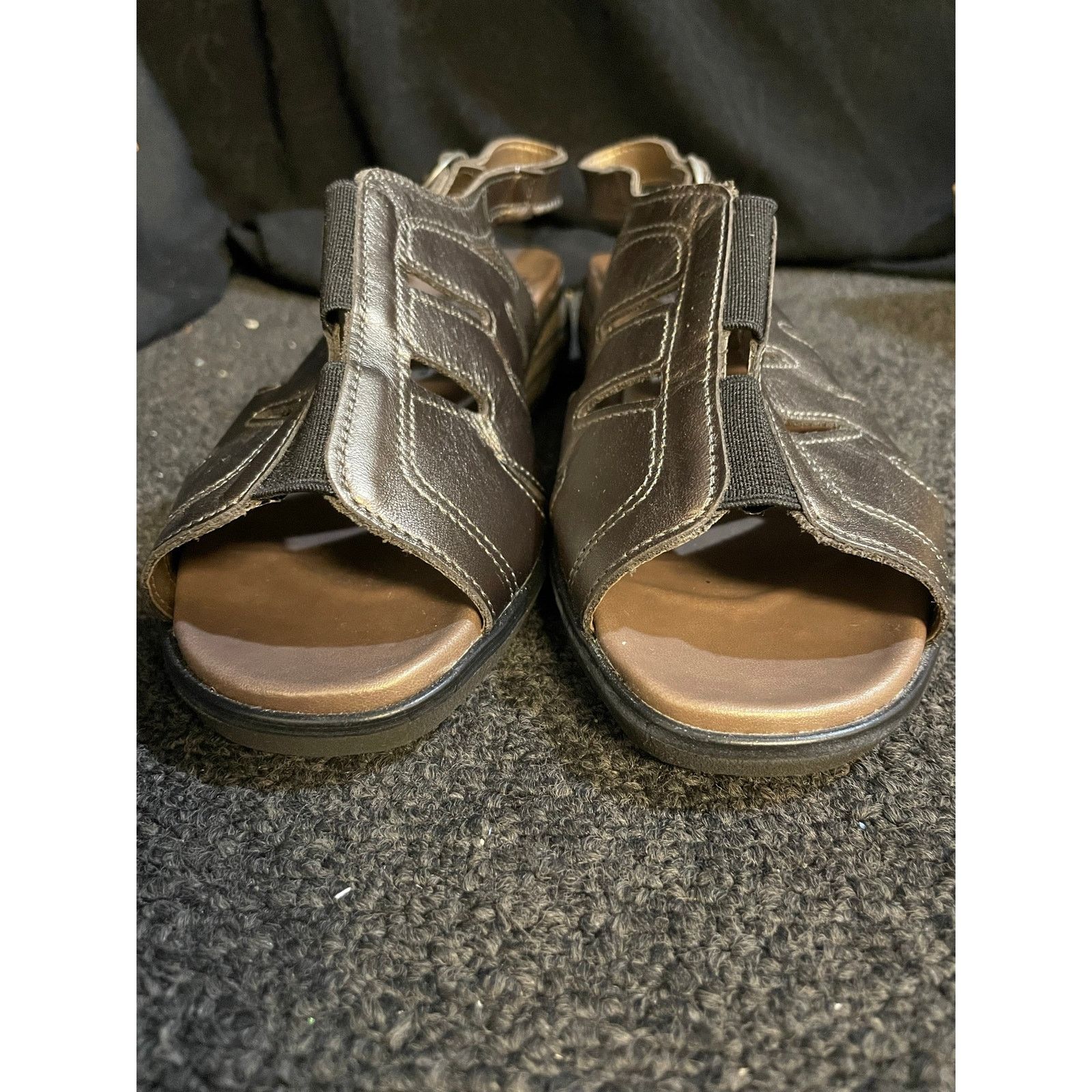 Other Women’s Spring Step Bronze & Black Slingback Sandals 39 NEW Size US 8 / IT 38 - 5 Thumbnail