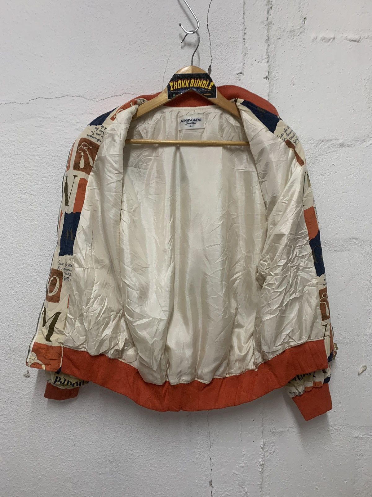 Japanese Brand × Vintage Vintage Munsingwear Bombers Jacket Nice Design Size L / US 10 / IT 46 - 6 Thumbnail