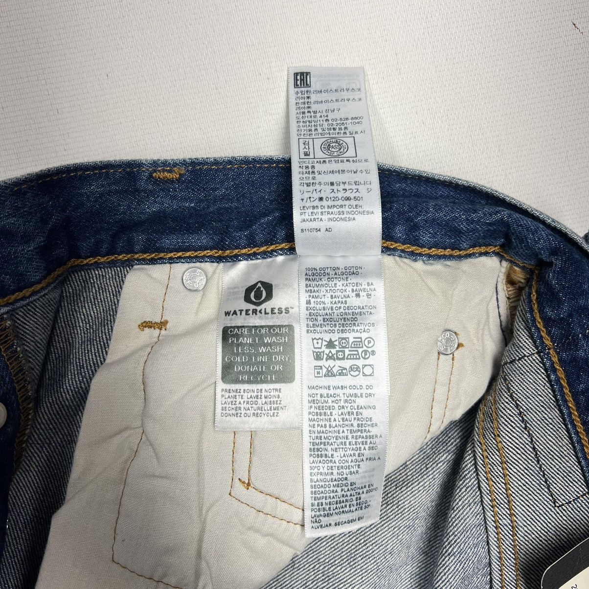 Levi's Made & Crafted NEW Levis 501 90s Jeans Blue Selvedge Denim Red Line Size 29" - 12 Thumbnail