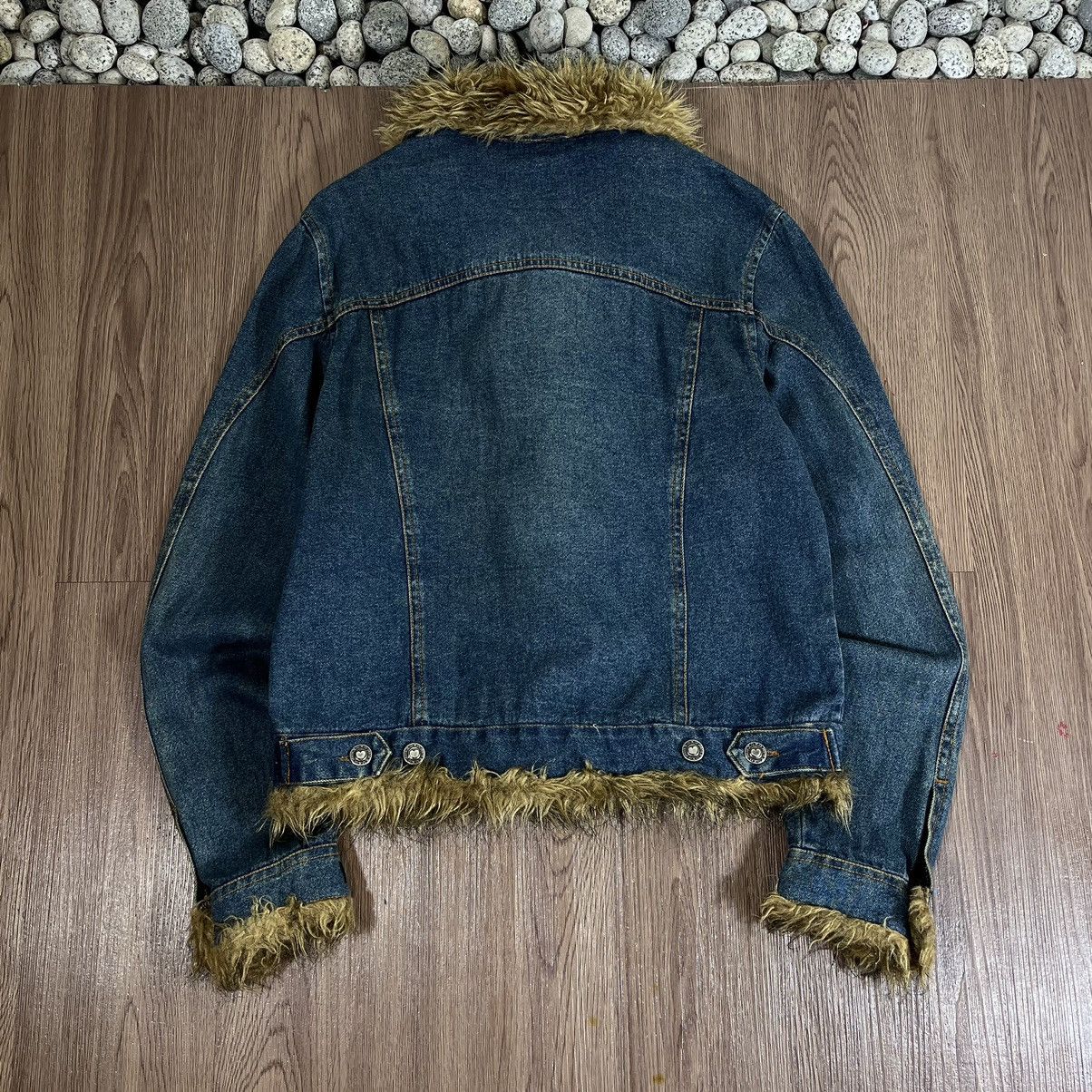 Beauty Beast XoxoJeans Fur Cropped Denim Jacket Size US M / EU 48-50 / 2 - 2 Thumbnail