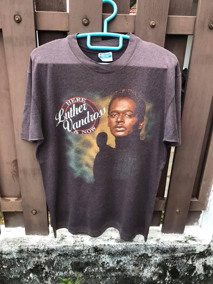 Band Tees × Hanes × Vintage Vintage Luther Vandeross World Tour 1990 Size US L / EU 52-54 / 3 - 1 Thumbnail