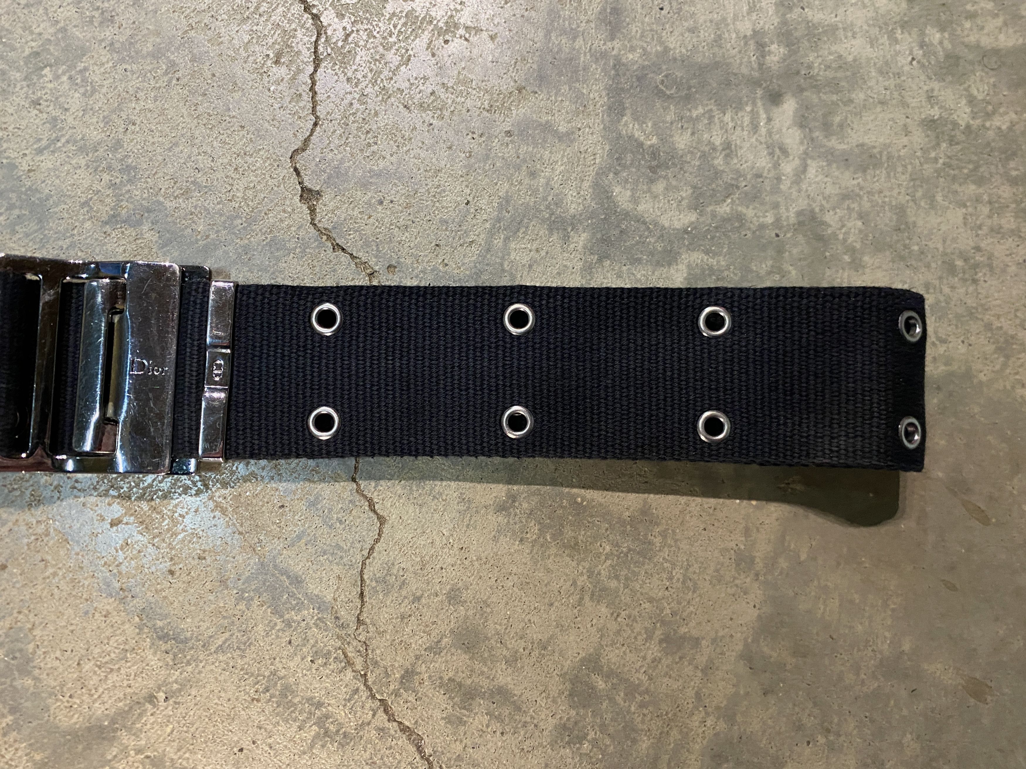 Dior Christian Dior SS02 “Street Chic” Canvas Black Cargo Belt Size ONE SIZE - 9 Thumbnail