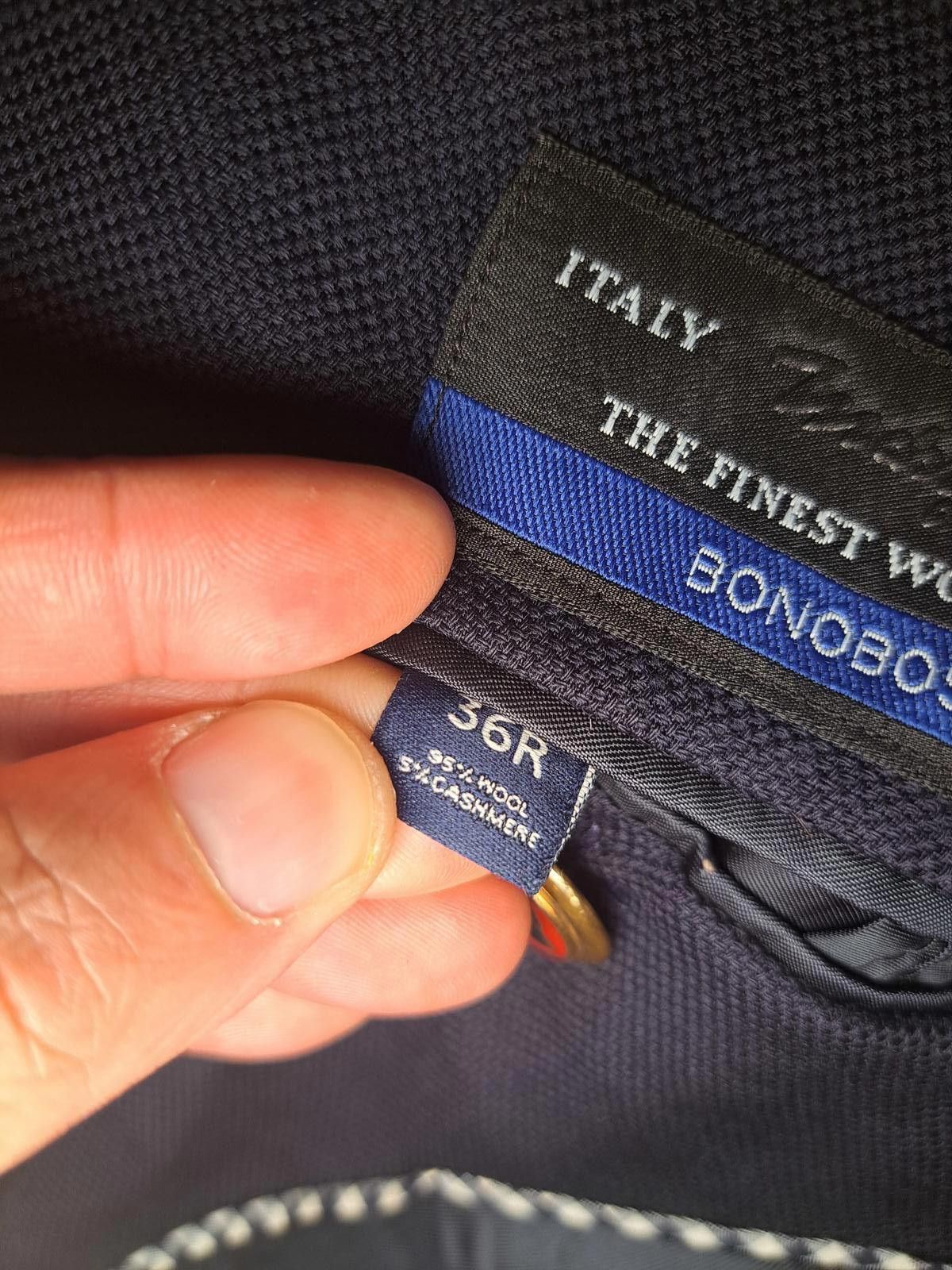 Bonobos Bonobos Marzatto Mens Blazer 36R Navy Cashmere Gold Buttons Size 36R - 4 Thumbnail