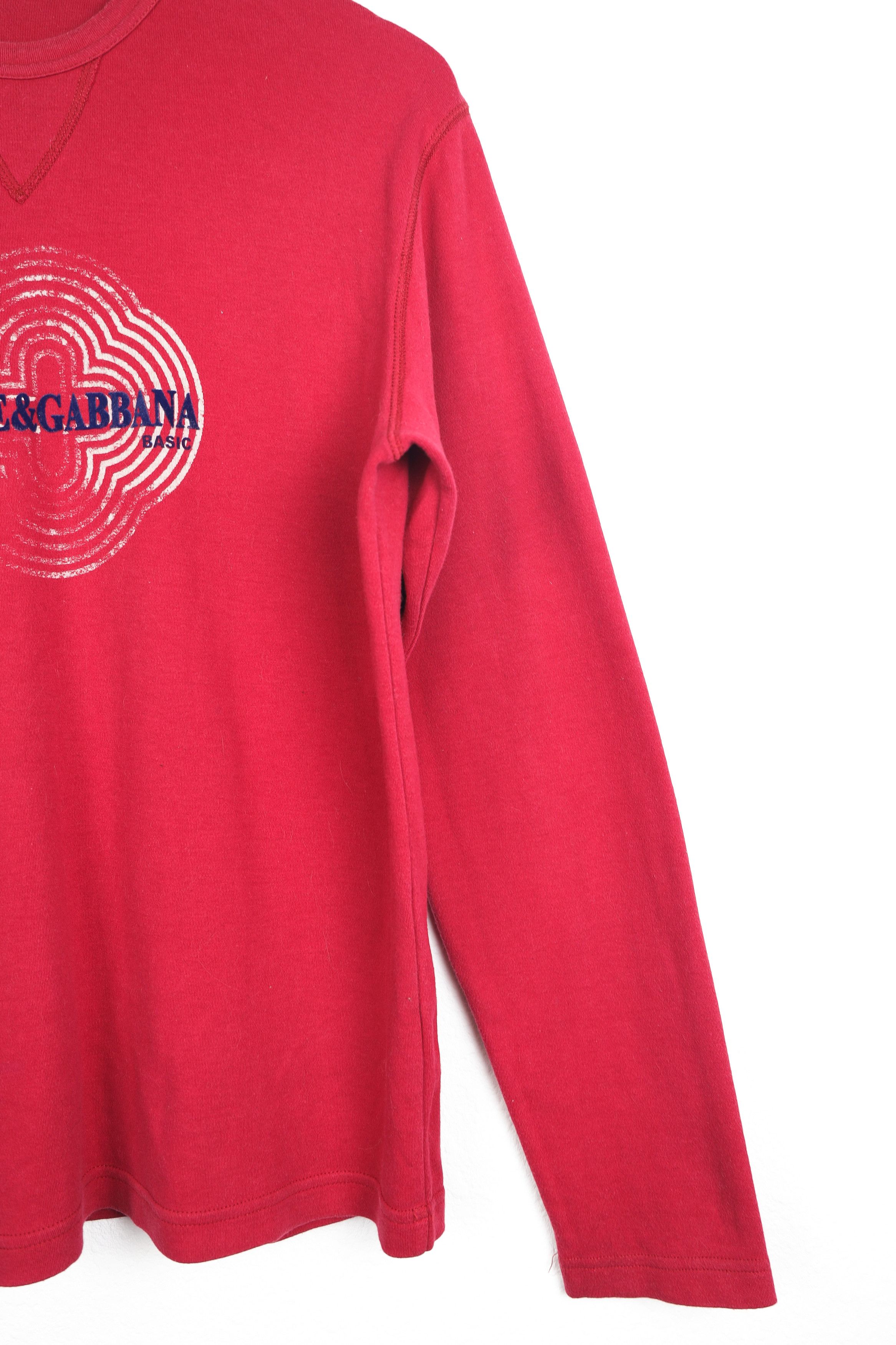 Dolce & Gabbana Vintage Dolce & Gabbana Big Logo Crew Long Sleeve T-shirt Size US M / EU 48-50 / 2 - 5 Thumbnail