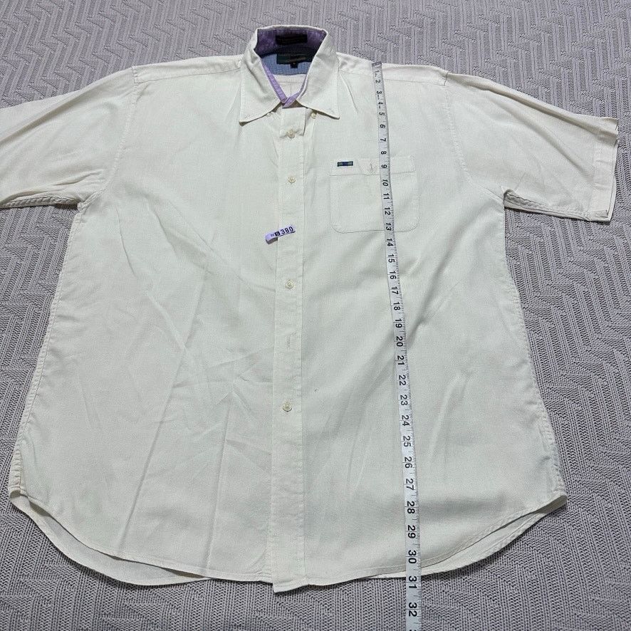Alexander Julian Alexander Julian cream short sleeve button down Size US L / EU 52-54 / 3 - 6 Thumbnail