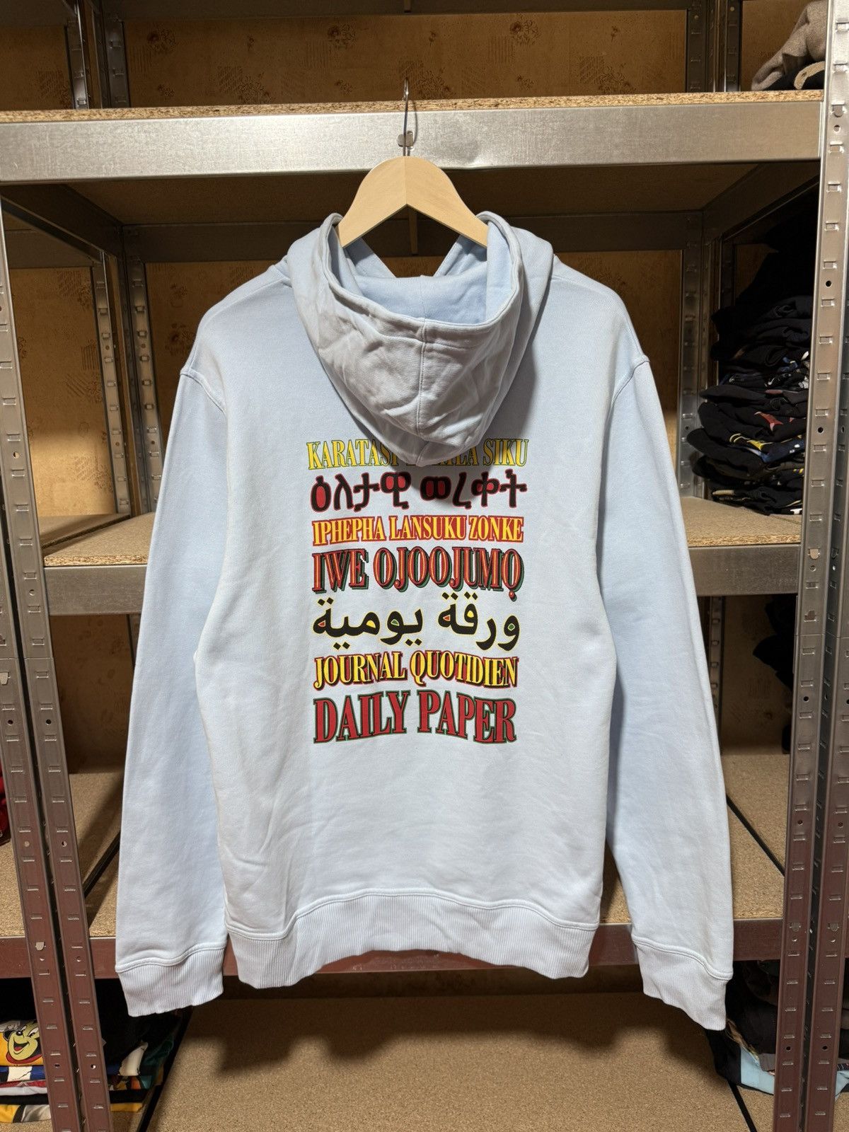 Daily Paper Rare Luxury Daily Paper Creative Blue Hoodie Y2K Hype CW24 Size US XL / EU 56 / 4 - 2 Thumbnail