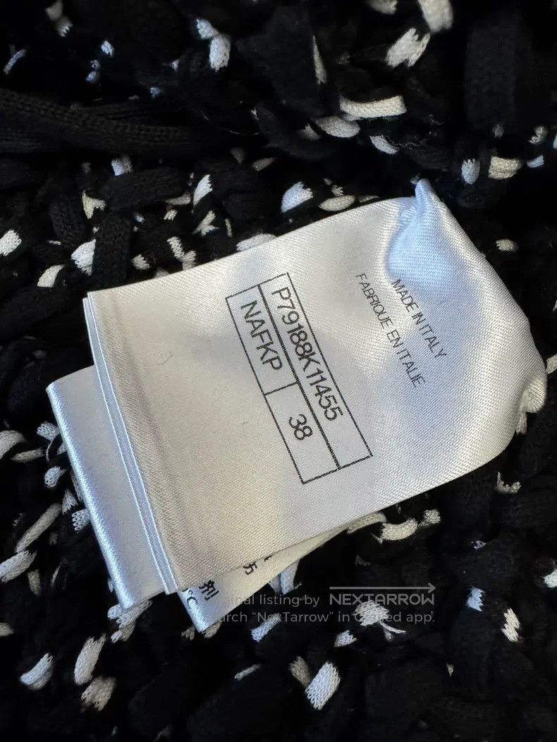 Chanel Chanel Black twill soft tweed diamond button cardigan coat Size XS / US 0-2 / IT 36-38 - 6 Thumbnail
