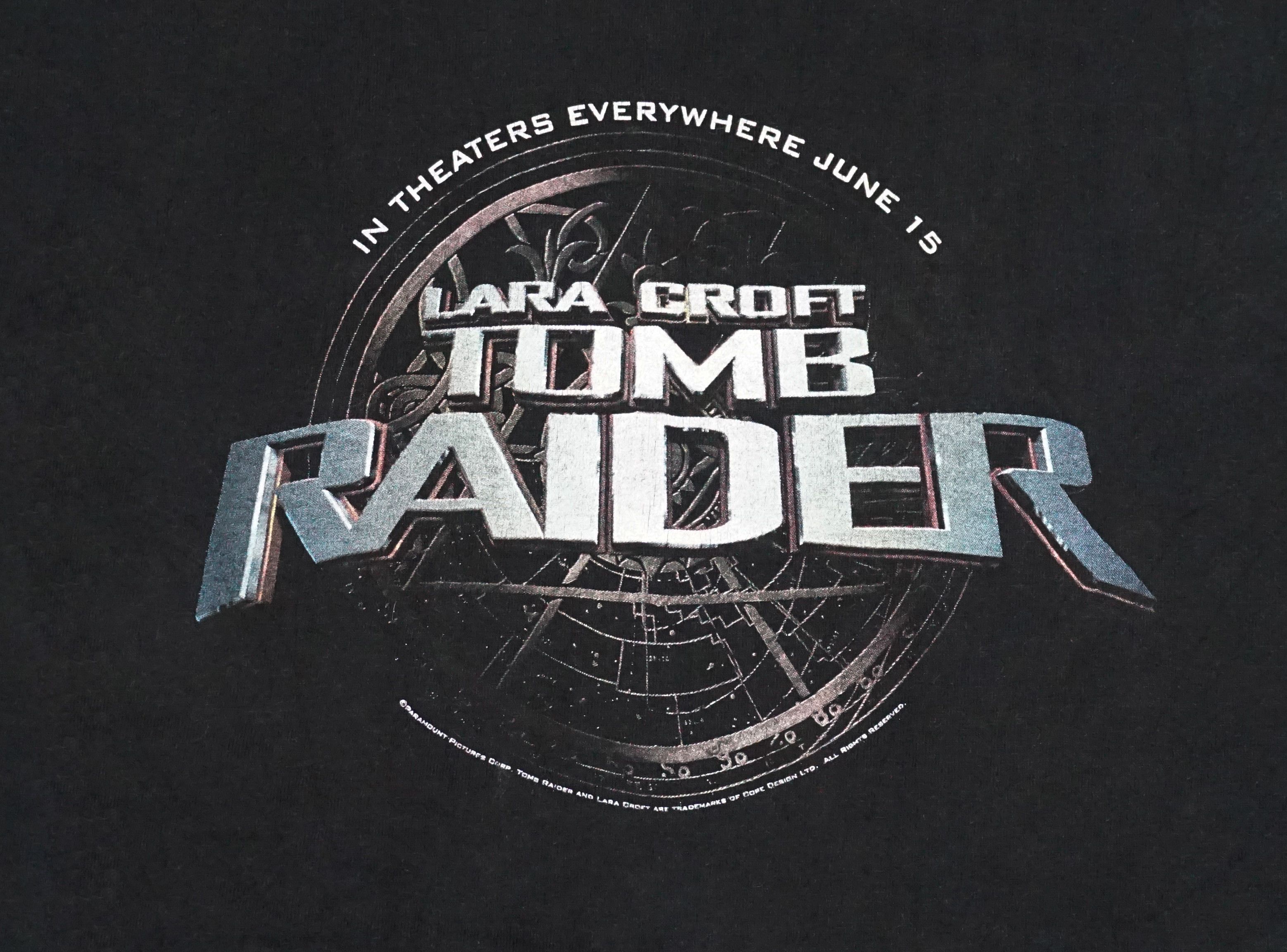 Fruit Of The Loom 2001 Lara Croft Tomb Raider Movie Promo T-shirt Size US XL / EU 56 / 4 - 2 Thumbnail