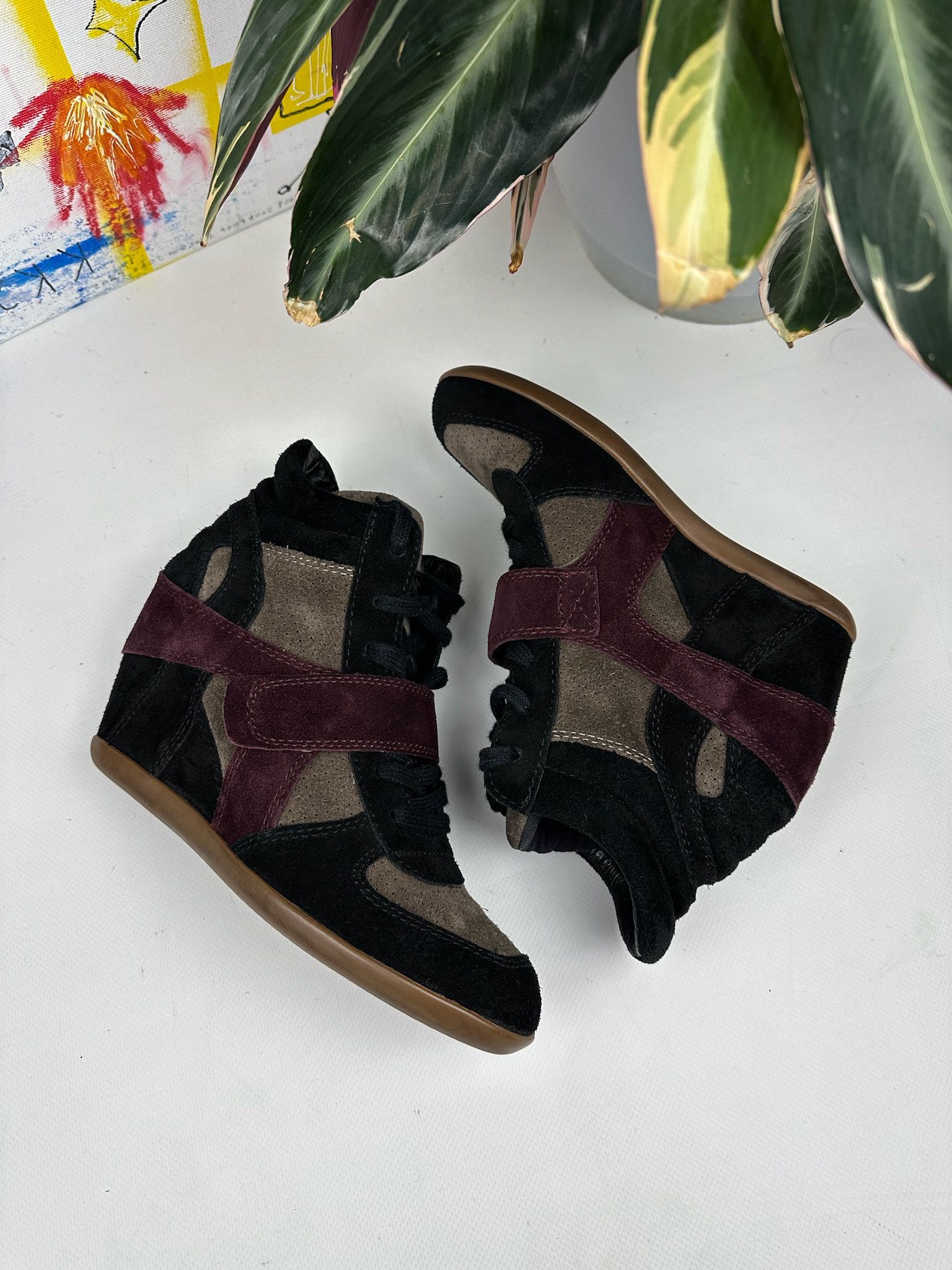Japanese Brand Isabel Marant style Bekett Wedge Sneakers Shoes Opium Size US 8 / IT 38 - 1 Thumbnail