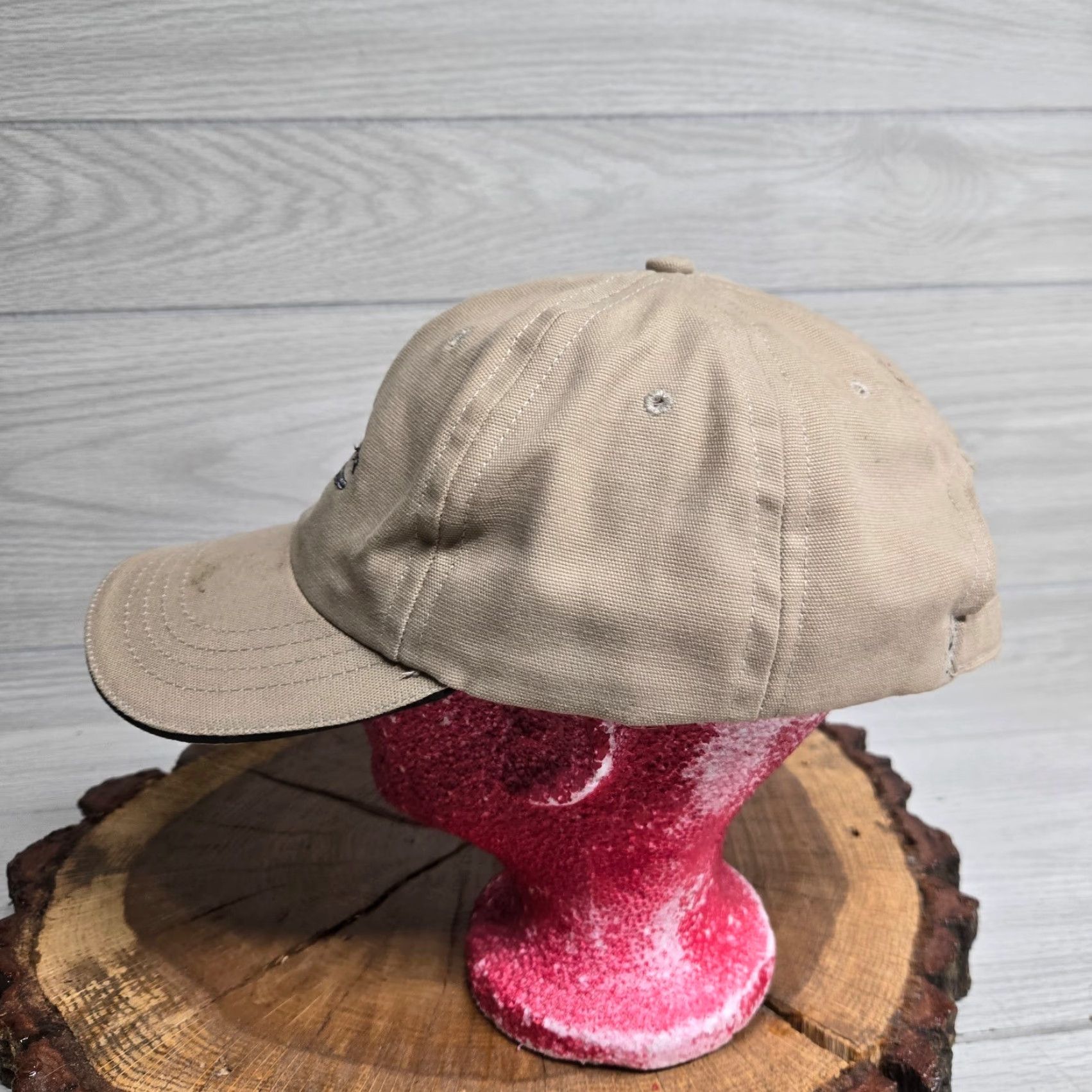 Logo 7 VINTAGE Chrysler Hat Adult Adjustable Strapback Tan Logo Wings Spelled out Size ONE SIZE - 4 Thumbnail