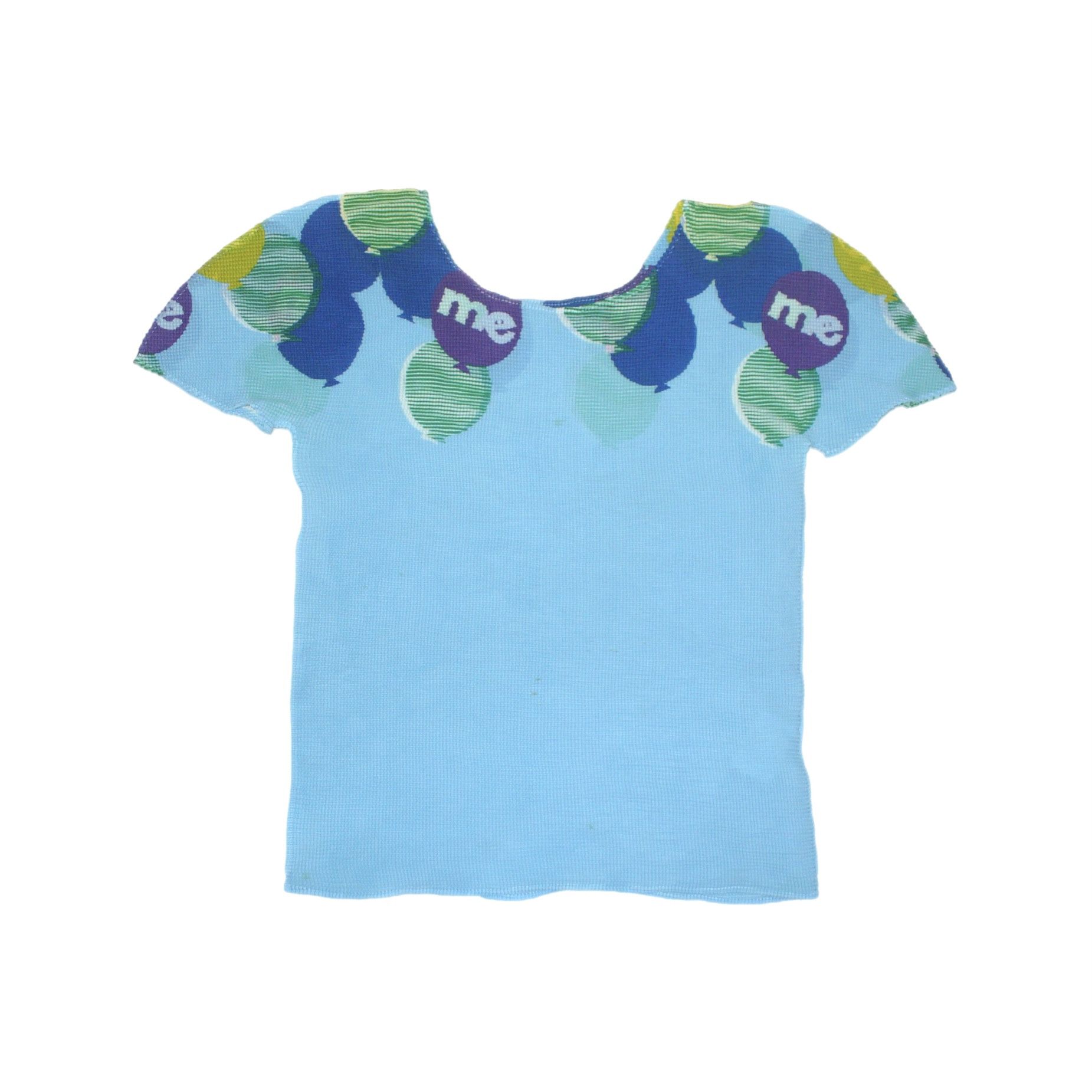 Issey Miyake Issey Miyake Me blue short-sleeve top Size ONE SIZE - 5 Thumbnail