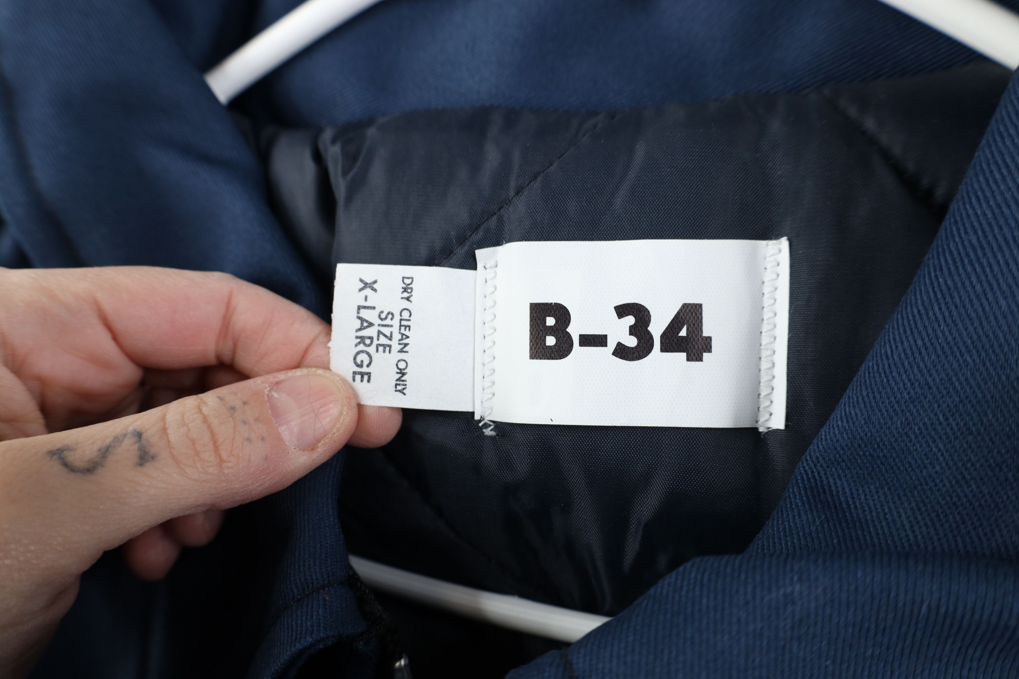 Vintage Deadstock Vintage 90s Military B34 Jacket Workwear Blue USA Size US XL / EU 56 / 4 - 9 Thumbnail