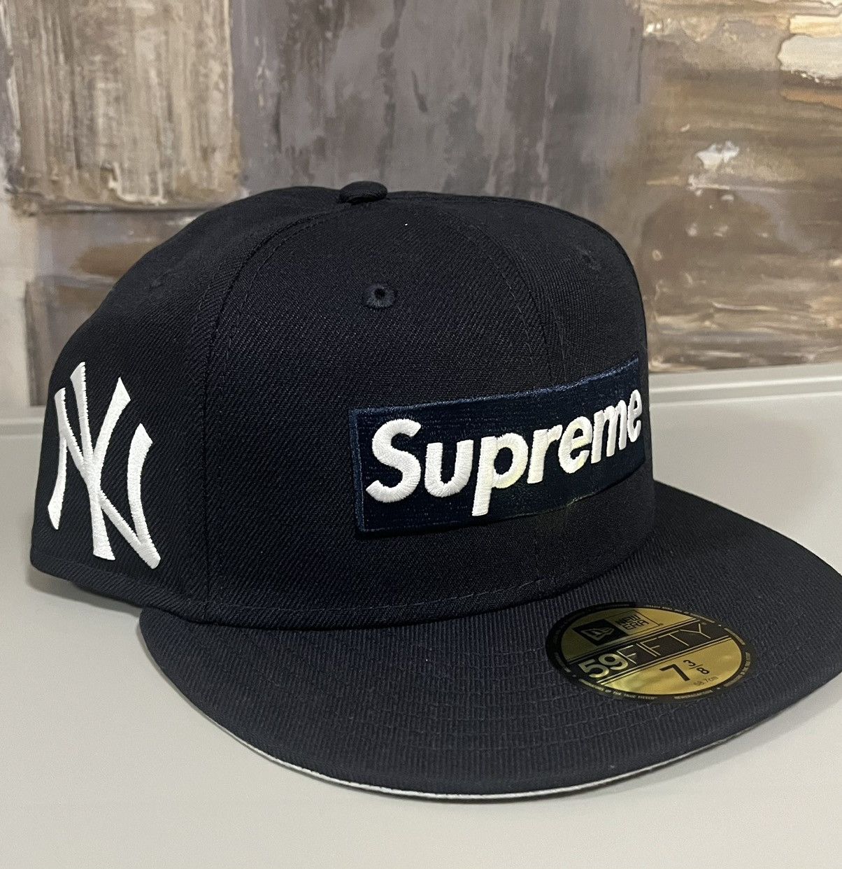 Supreme Supreme MLB New York Yankees Box Logo New Era Fitted Cap 