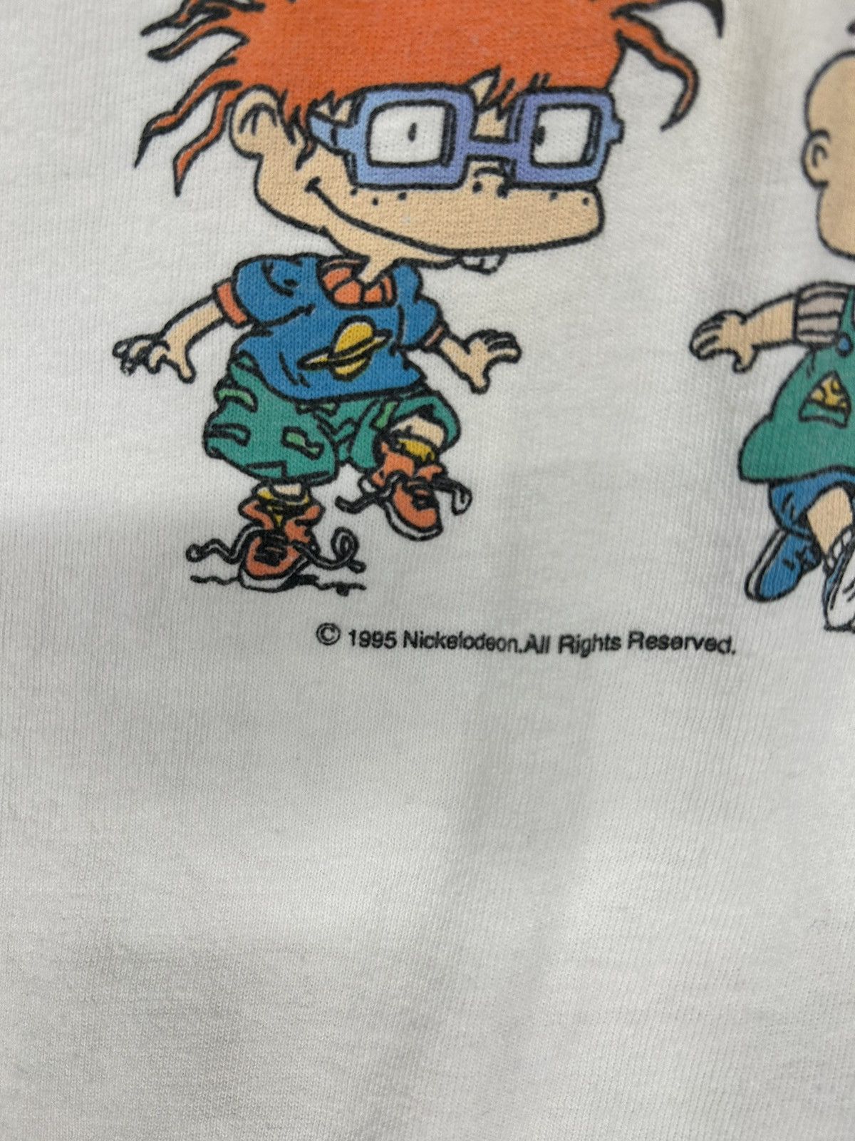 Nickelodeon × Vintage Crazy Vintage 1995 The Rugrats White Graphic Tee Shirt Rare Size US XL / EU 56 / 4 - 3 Thumbnail