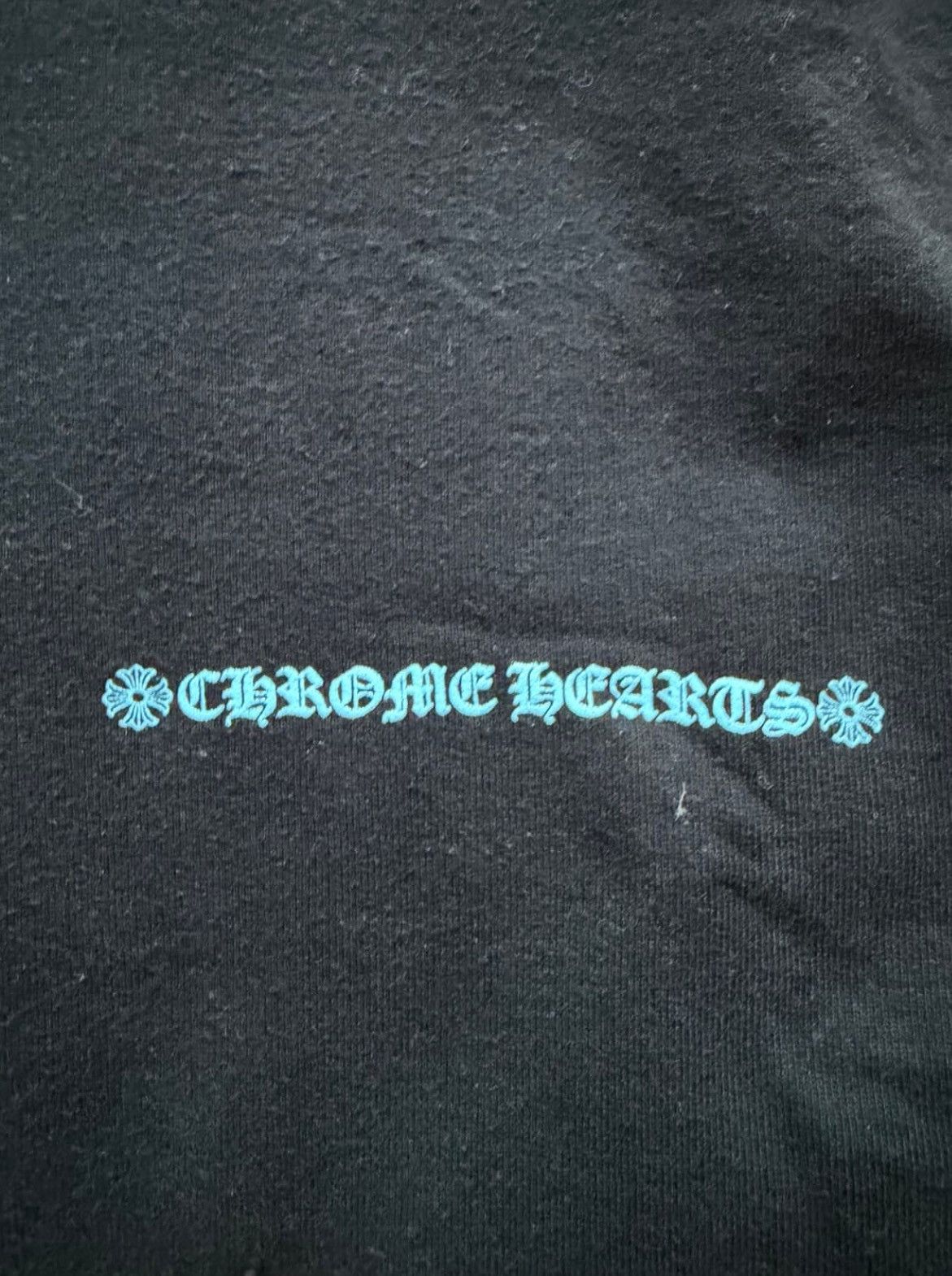 Chrome Hearts Scroll Logo Sky blue Lettering Hoodie Size US XL / EU 56 / 4 - 3 Thumbnail