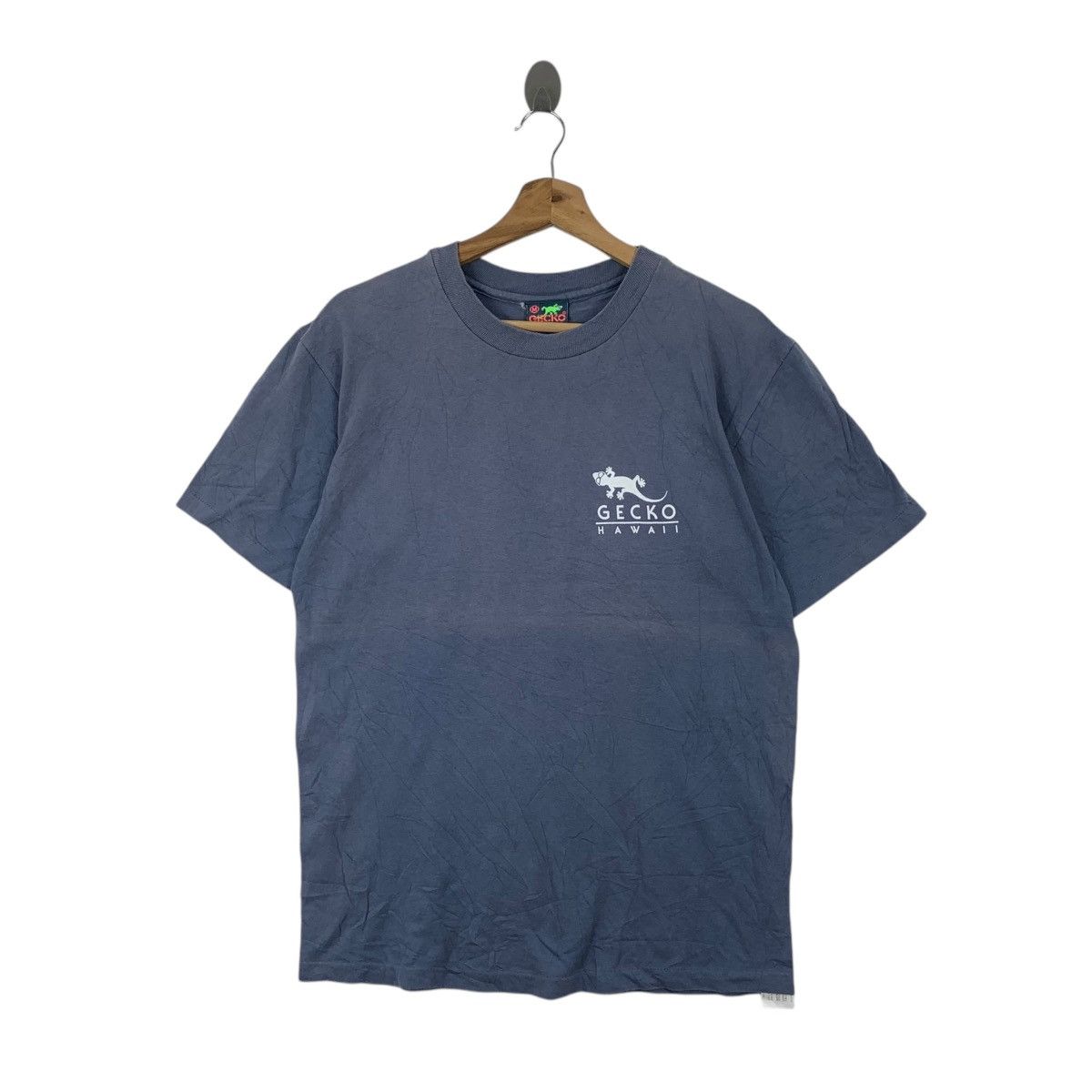 Vintage Vintage 1997 GECKO HAWAII SURF Natural Sun Faded Tee Shirt Size US M / EU 48-50 / 2 - 1 Thumbnail