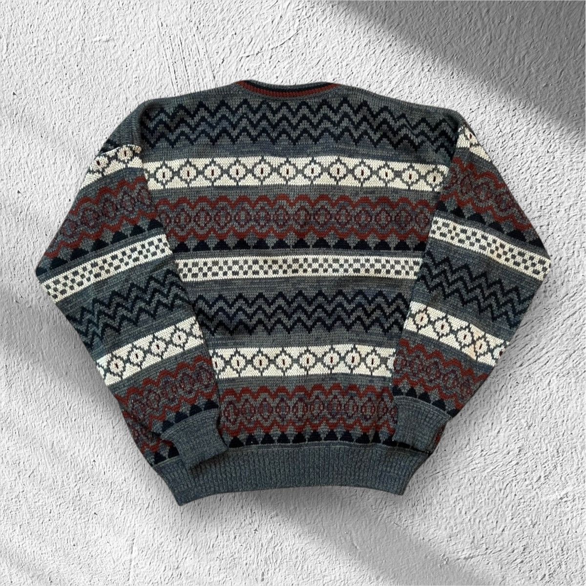 Sears Vintage 90s The Men’s Store Sears V-Neck Knit Sweater – XL Size US XL / EU 56 / 4 - 2 Thumbnail