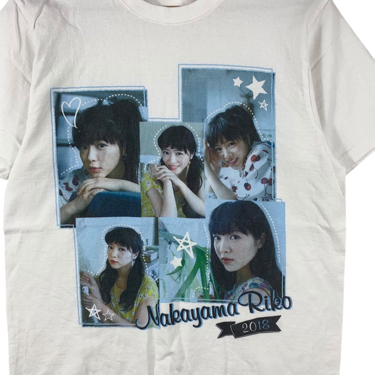 Vintage NAKAYAMA RIKO Shiritsu Ebisu Chugaku Japan Idol Tee Shirt Size US M / EU 48-50 / 2 - 4 Thumbnail