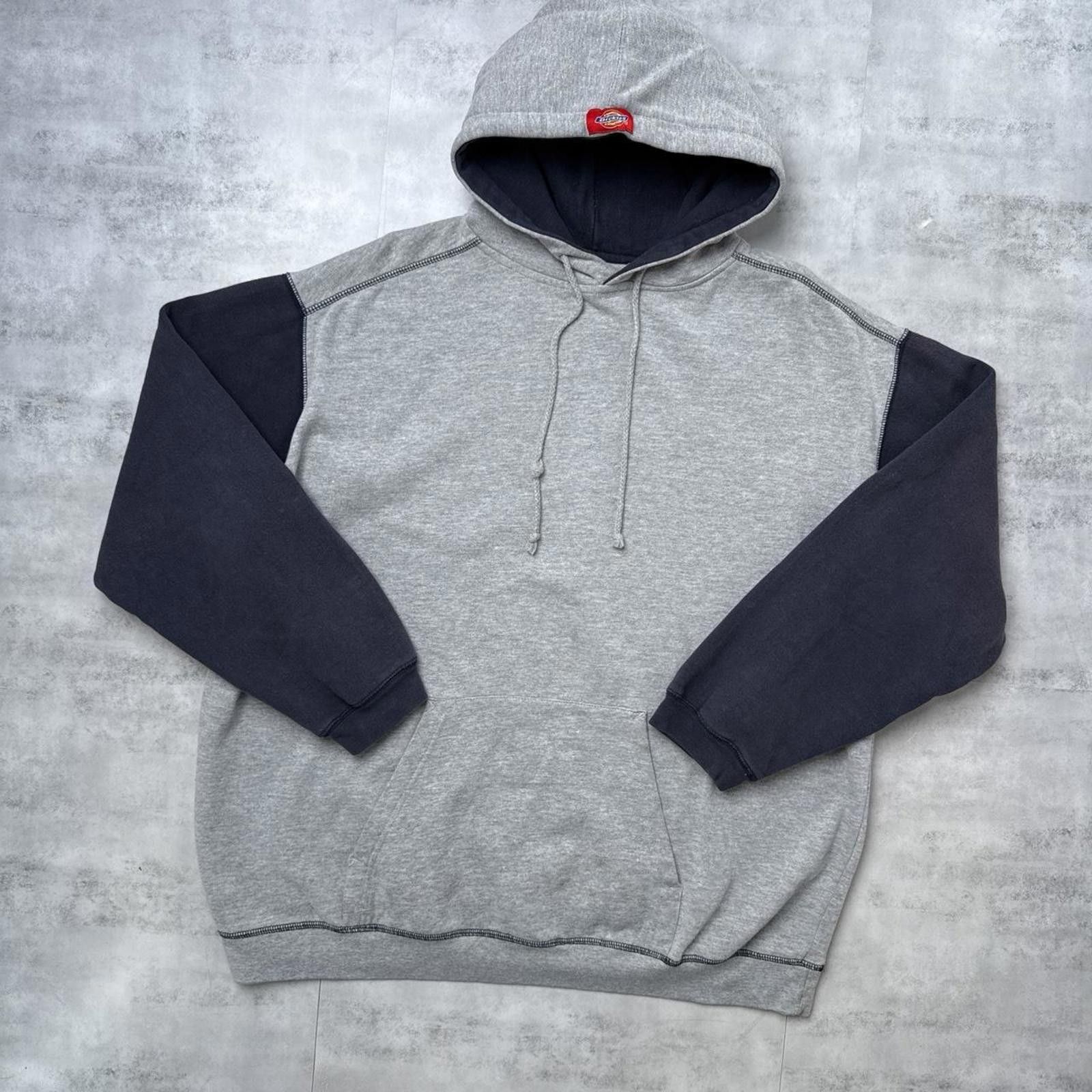 Dickies Y2K Dickies Gray Vintage Hoodie Jacket Size US XL / EU 56 / 4 - 2 Thumbnail