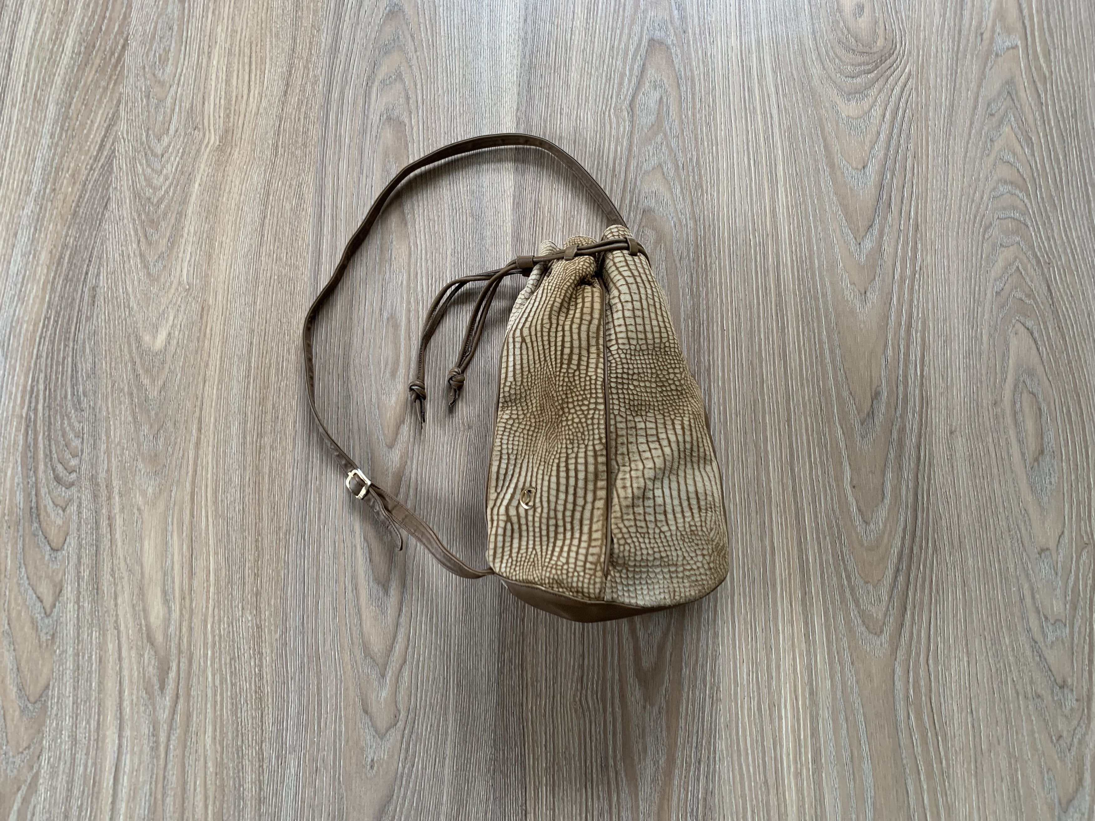 Other Rare Vintage Castioni Lizard Suede Crossbody Drawstring Bag Size ONE SIZE - 1 Thumbnail