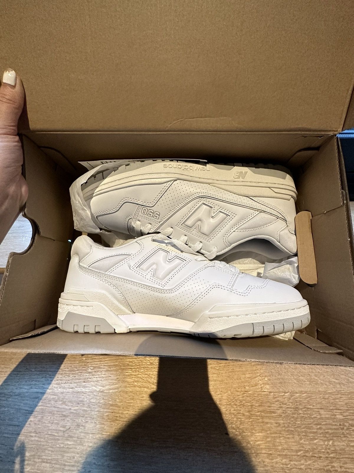 new balance 550 white grey