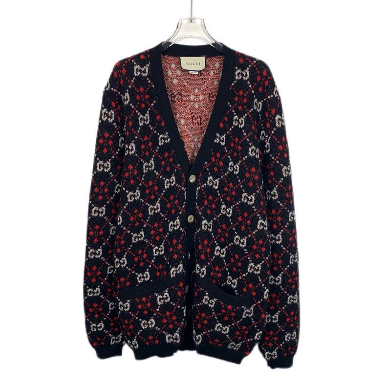 Gucci Black Red Logo Knit Sweater