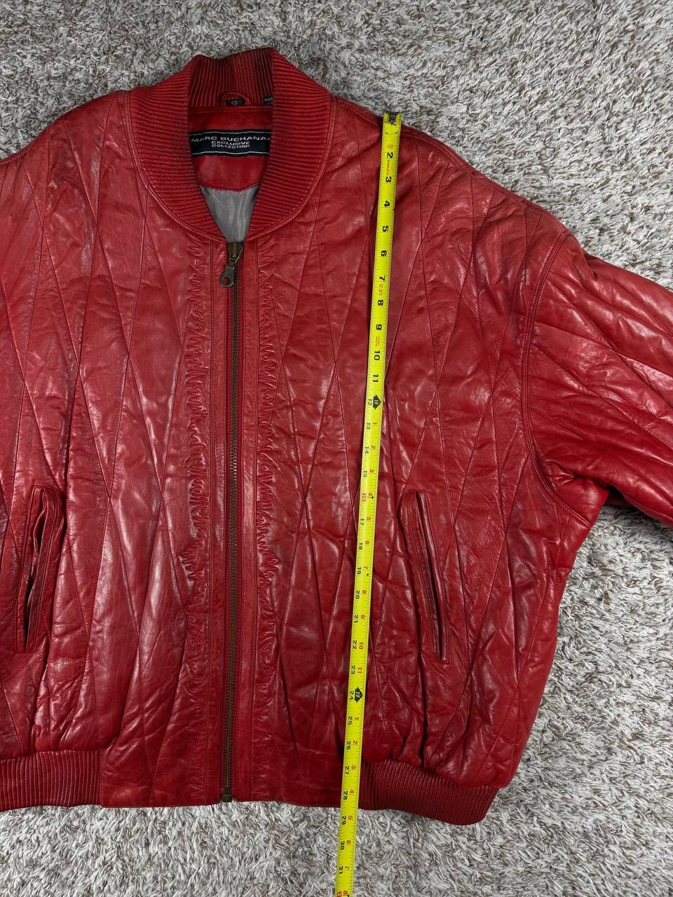Marc Buchanan Vintage Marc Buchanan Quilted Bomber Embossed Native Chief Size US L / EU 52-54 / 3 - 9 Thumbnail