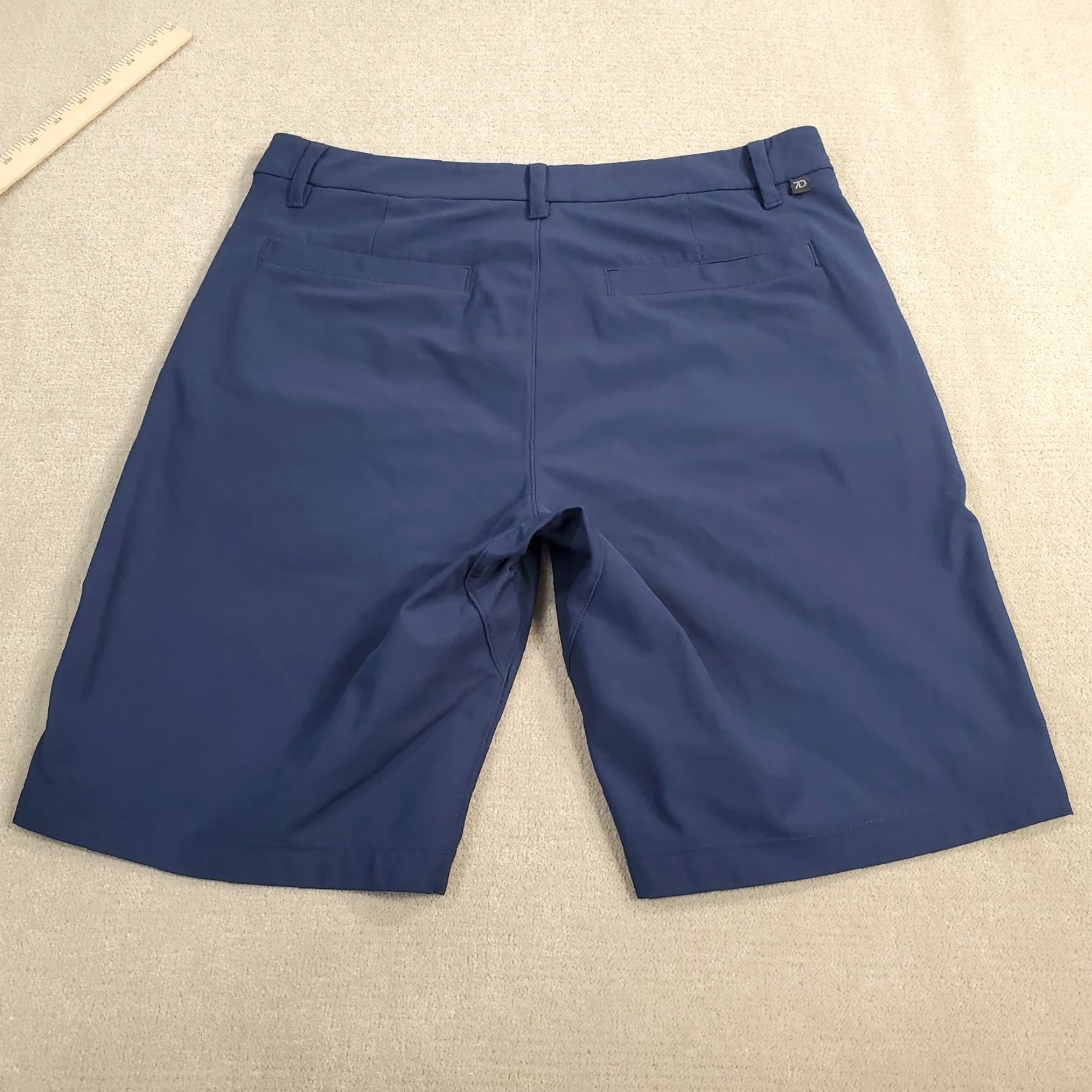 Vintage 7 Diamonds Shorts Mens 30 Blue Chinos Infinity Performance Stretch Lightweight Size US 30 / EU 46 - 6 Thumbnail