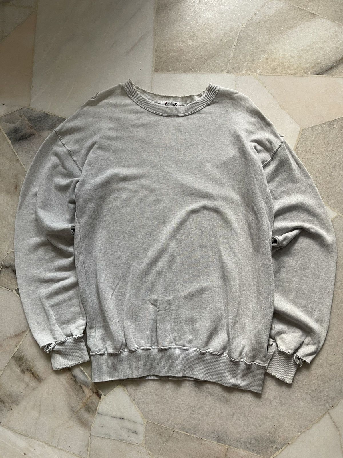 Issey Miyake 80s Issey Miyake I.S Distressed Sweatshirt Size US L / EU 52-54 / 3 - 7 Thumbnail