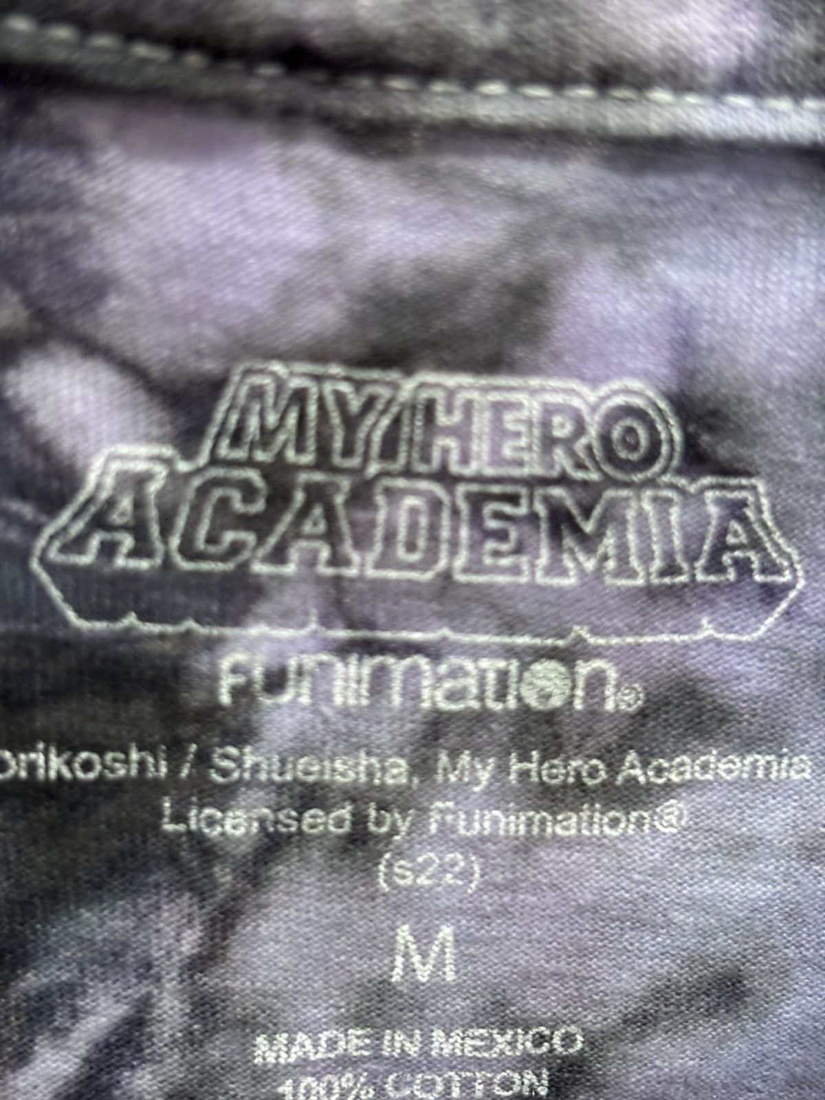 Other My Hero Academia Group Blue & Purple Acid Wash Shirt • Sz: M Size US M / EU 48-50 / 2 - 5 Thumbnail