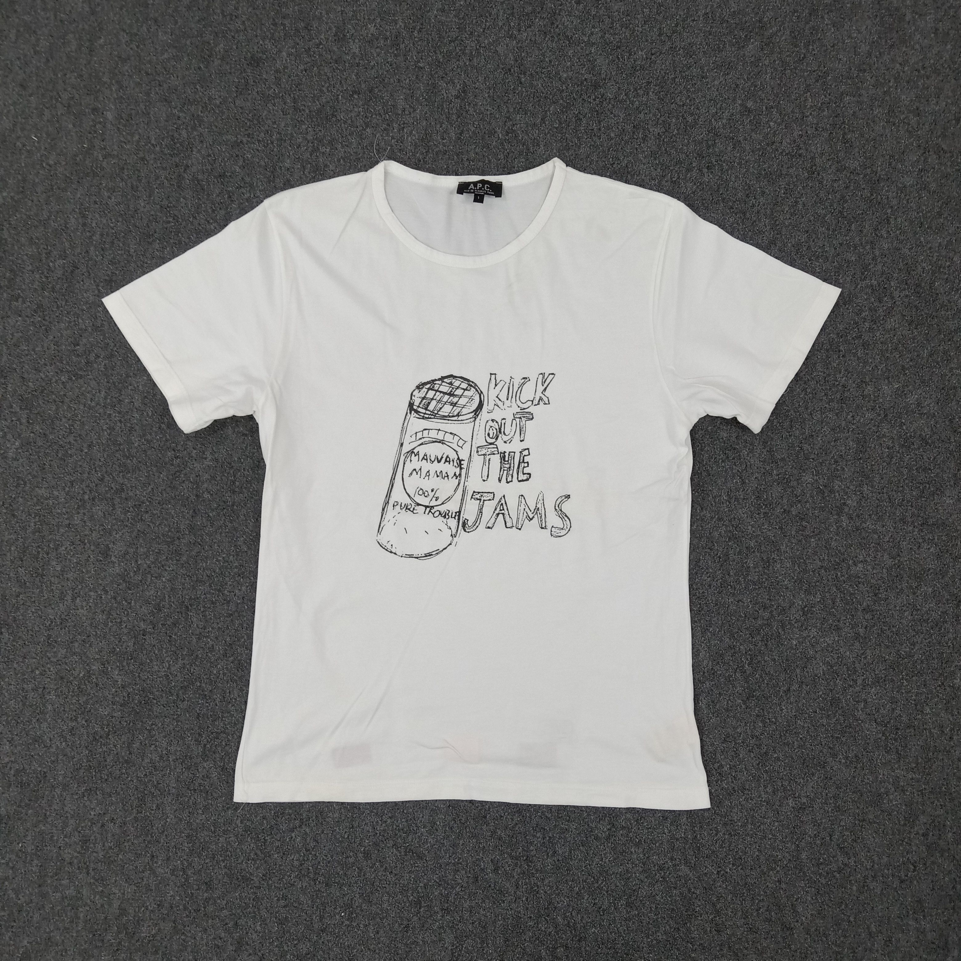 A.P.C. A.P.C Japanese Brand Art Work Tshirt Size US M / EU 48-50 / 2 - 1 Thumbnail