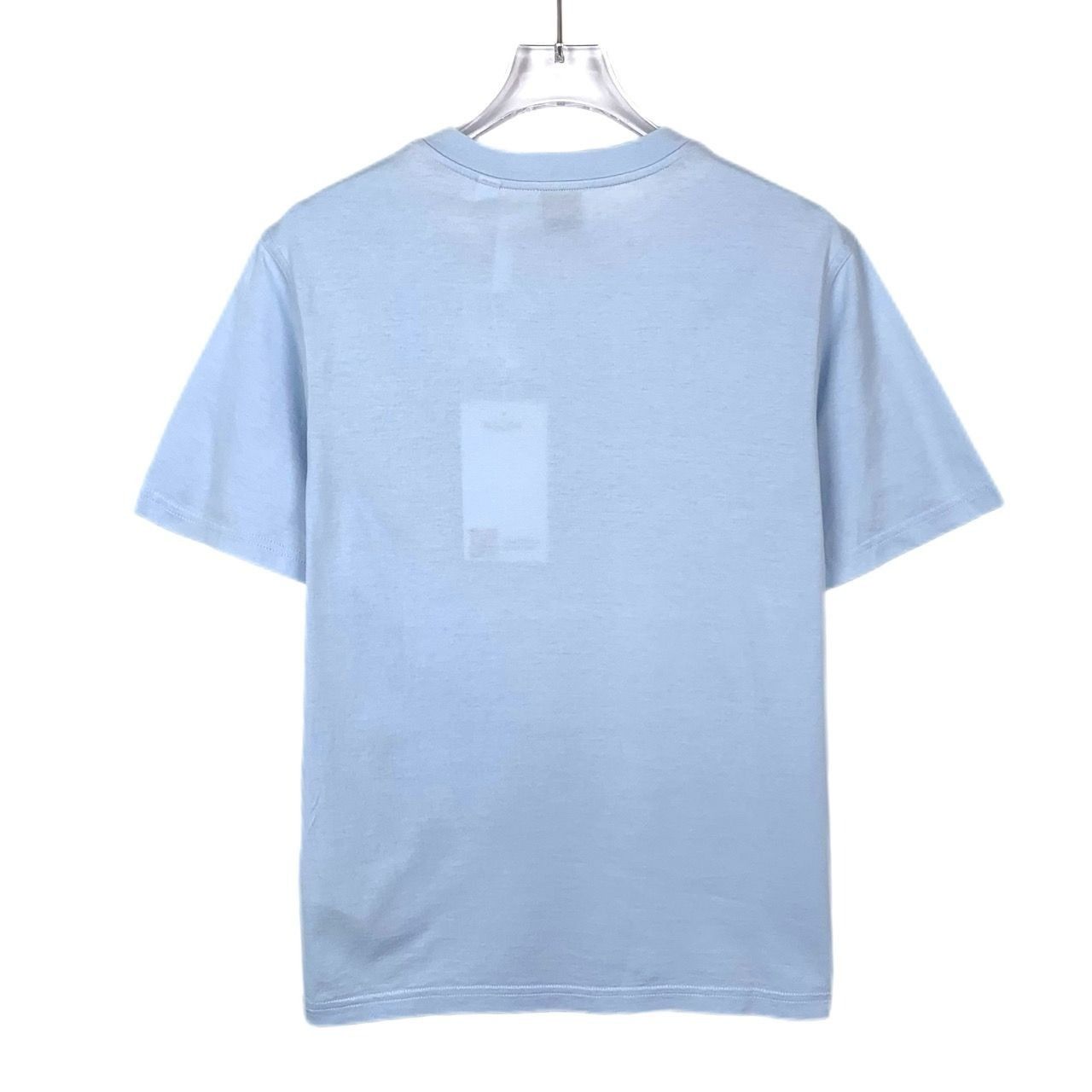 Burberry [Burberry] Lettering Print Round-Neck Blue Cotton Short-Slee Size S / US 4 / IT 40 - 8 Thumbnail