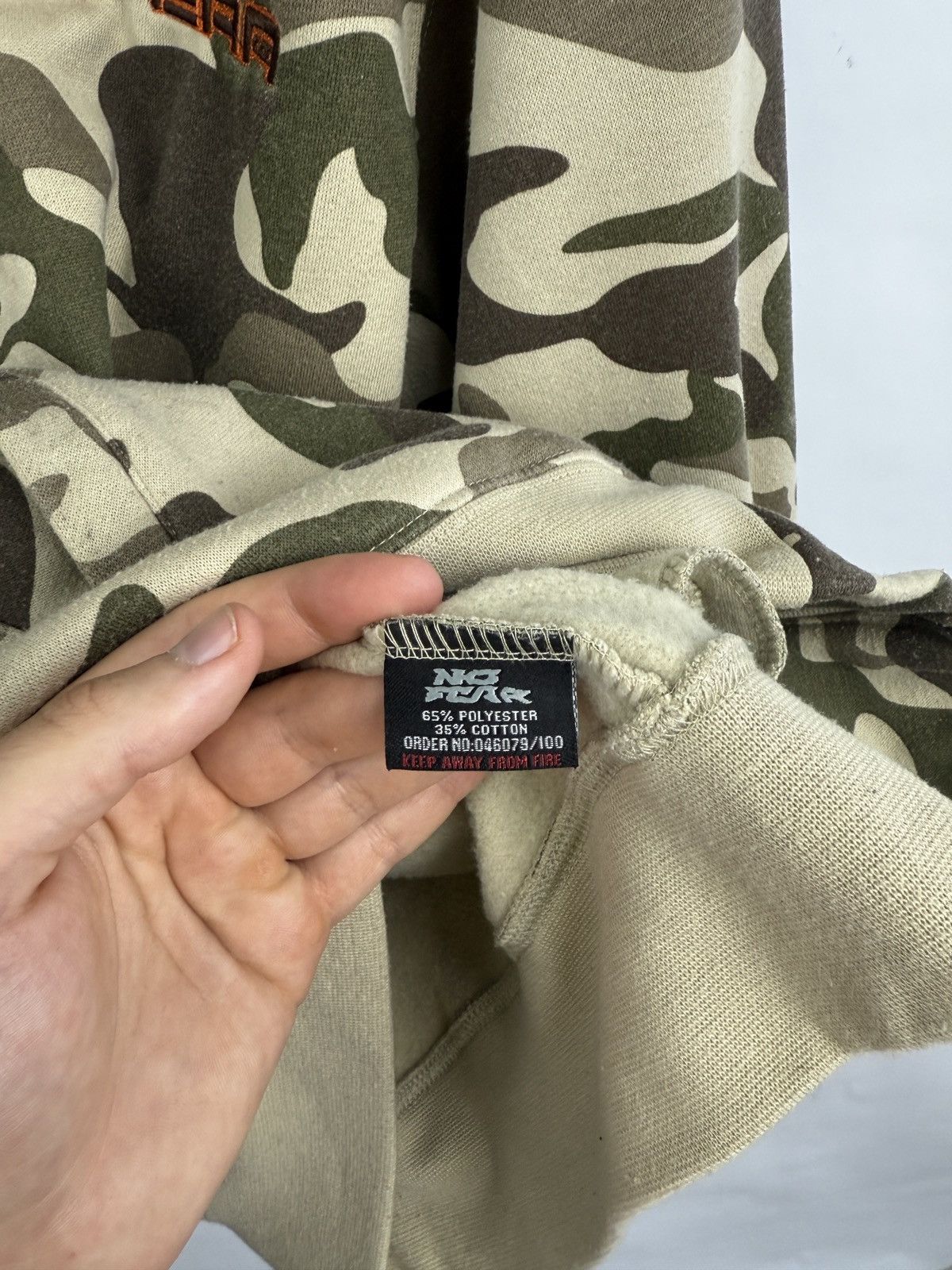 No Fear 🇺🇸 Vintage Y2K No Fear Camouflage Zip Hoodie Military Retro Size US XL / EU 56 / 4 - 9 Thumbnail