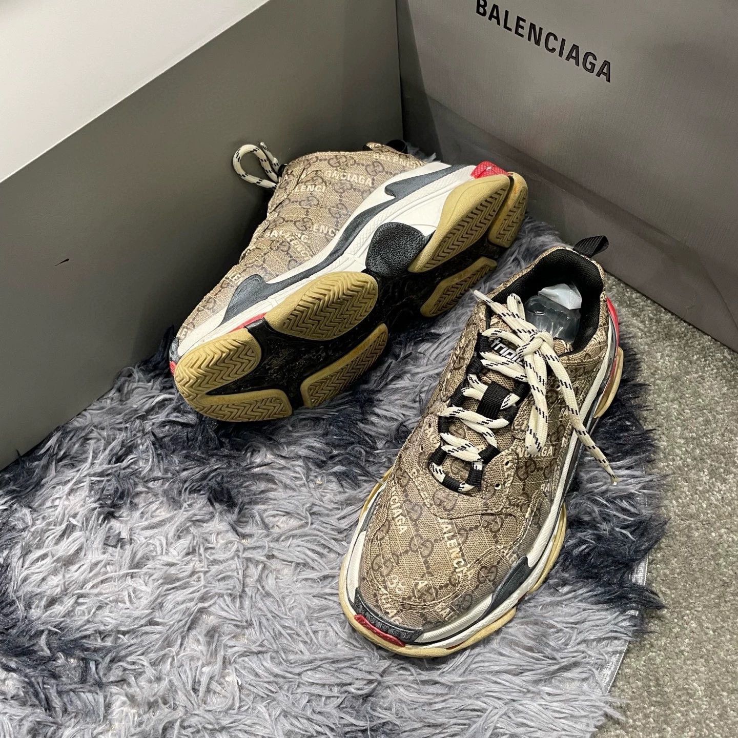 Gucci gucci x balenciaga dad sneakers for casual wear Size US 7.5 / EU 40-41 - 5 Thumbnail