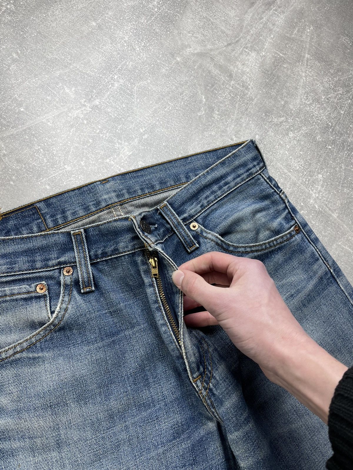 Levi's × Vintage Levi’s 516 Archives Blue Navy Flared Boot Cut Jeans Size US 32 / EU 48 - 9 Thumbnail