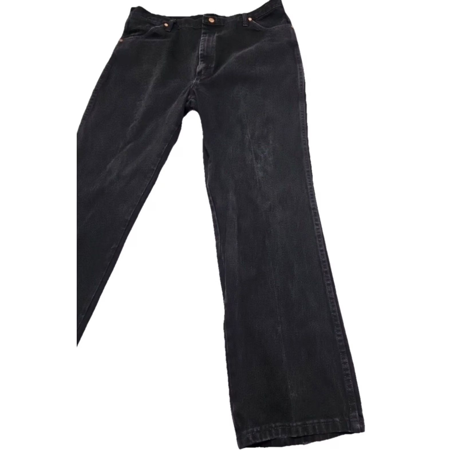 Wrangler Wrangler Cowboy Cut Slim Fit Jeans Mens 40x32 Black Western Denim USA Shirt? Size US 40 / EU 56 - 3 Thumbnail