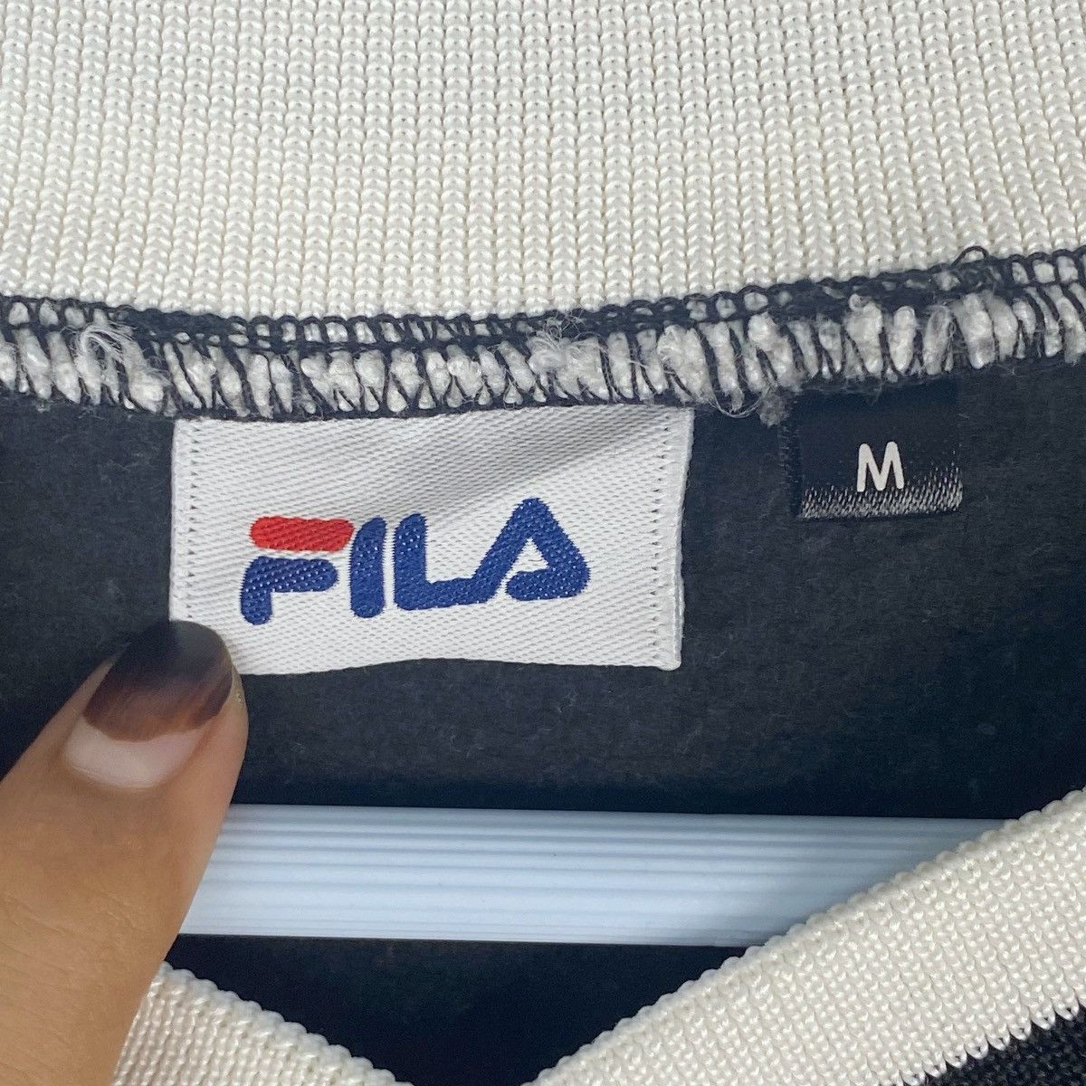 Fila Fila Pink Latte V Neck Sweatshirt Pullover Jumper Size US M / EU 48-50 / 2 - 7 Thumbnail