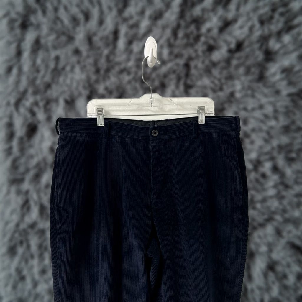 Brooks Brothers Brooks Brothers Hudson Corduroy Pants Mens 40x30 Navy Blue Straight Leg Trousers Dress Pants Slacks Casual Business Mens Regular Size 40 Blue Size US 40 / EU 56 - 1 Thumbnail