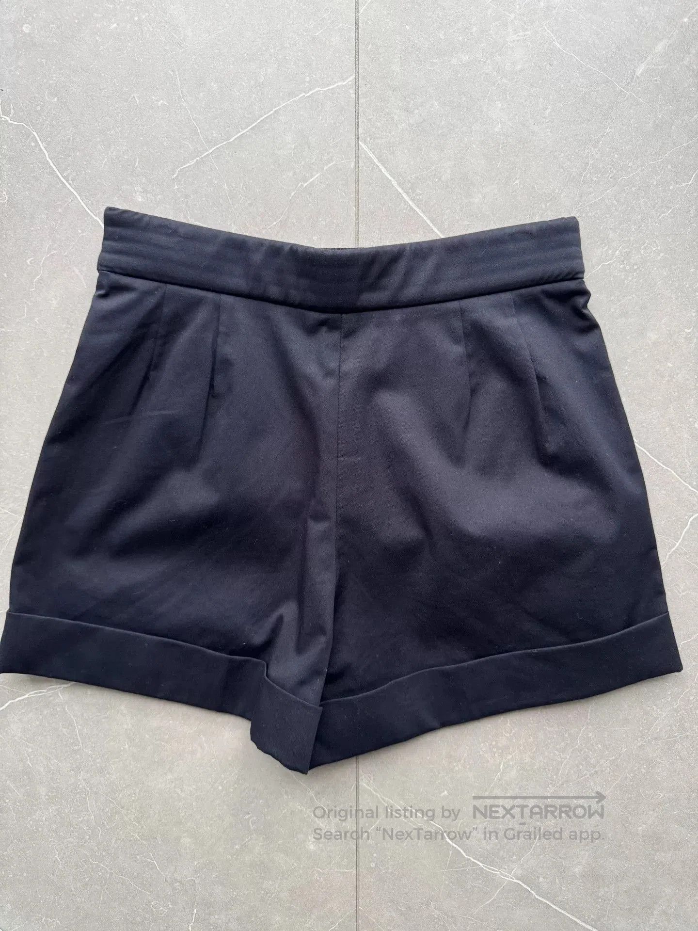 Balenciaga Balenciaga Dark Blue Tailored Shorts. Size 35" - 2 Thumbnail