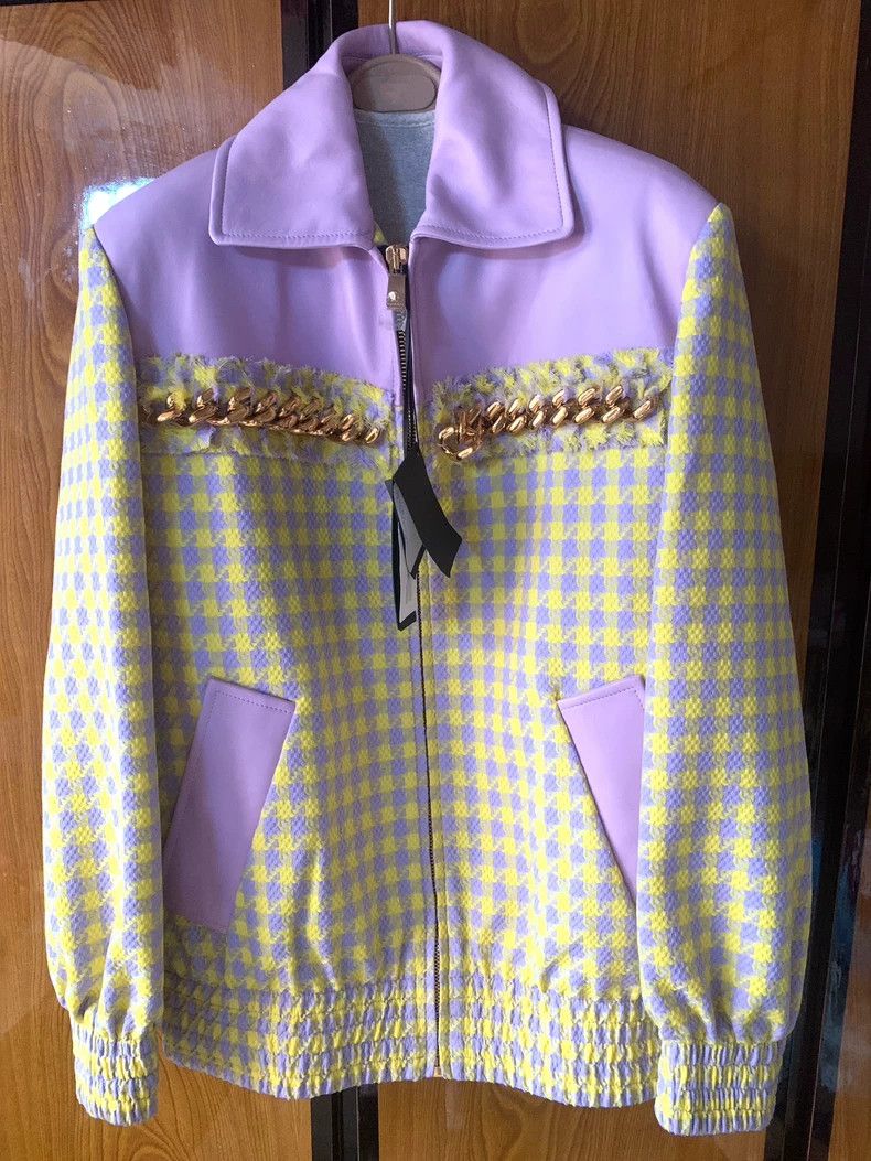 Versace Versace Purple part sheepskin fabric Size M / US 6-8 / IT 42-44 - 1 Thumbnail