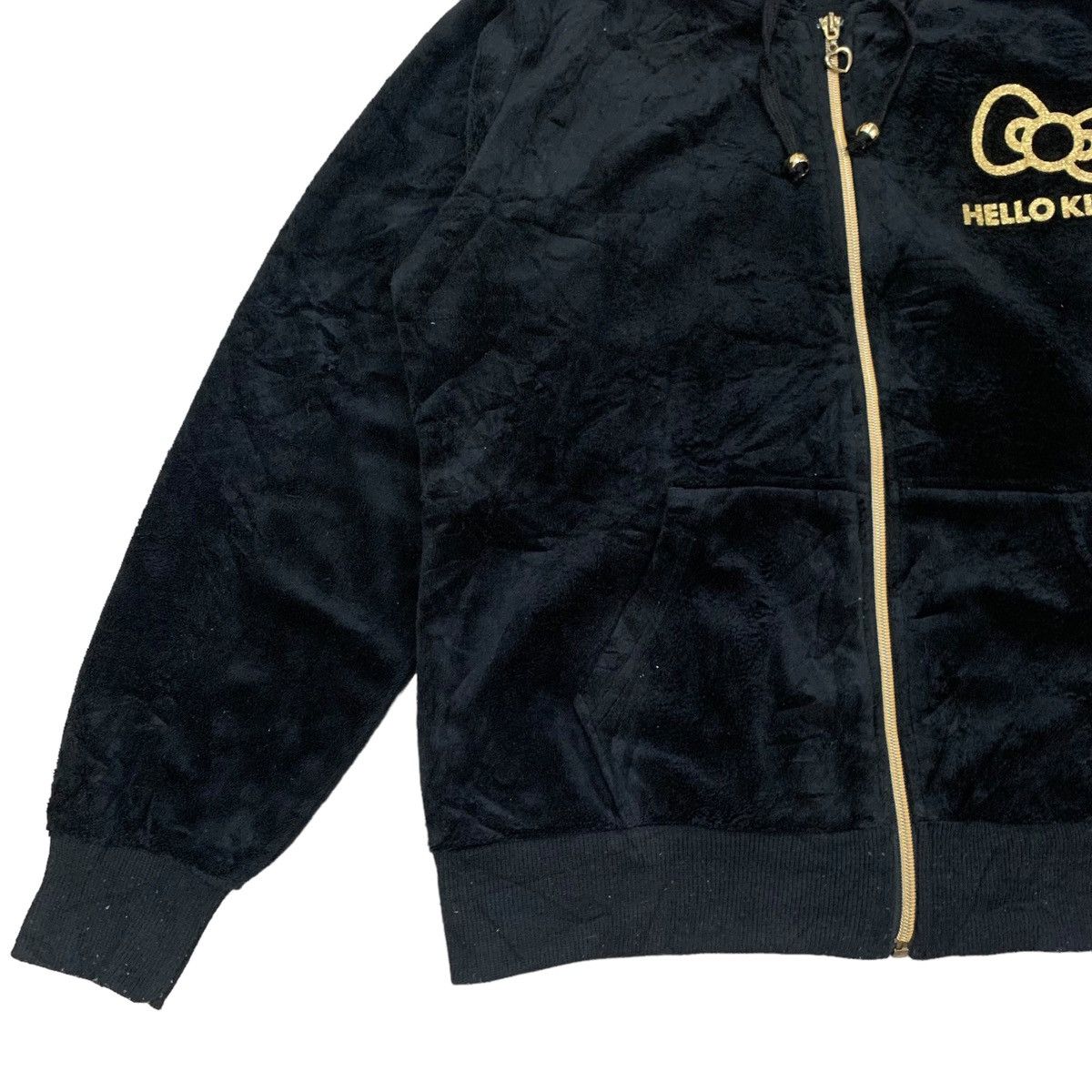 Cartoon Network Vintage Hello Kitty Big Logo Velvet Hoodie Sweater Size M / US 6-8 / IT 42-44 - 7 Thumbnail