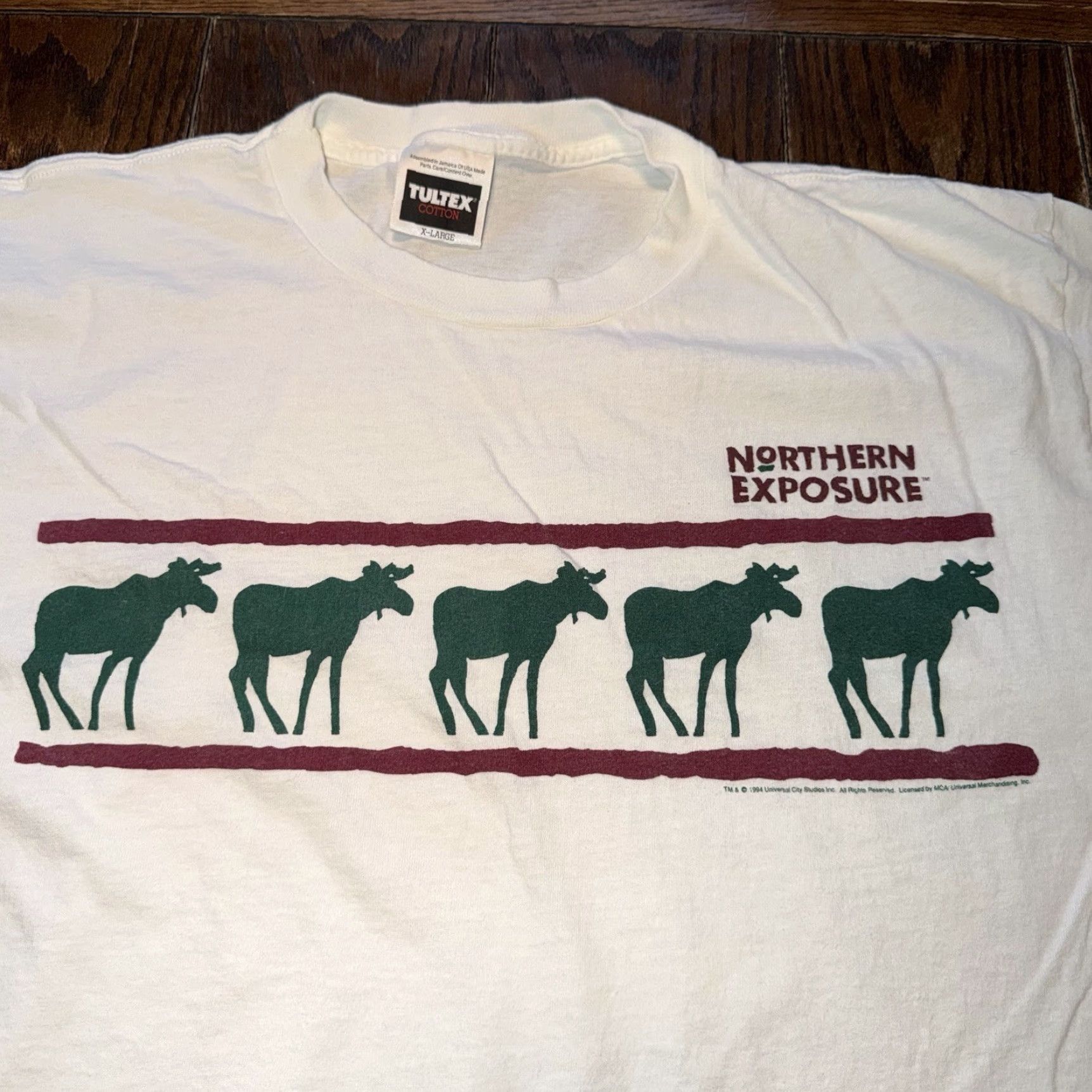 Tultex VINTAGE Northern Exposure 1994 T Shirt TV Sitcom Single Stitch Men XL Alaska Shirt Mens XL White Cotton Logo 90s USA Size US XL / EU 56 / 4 - 2 Thumbnail