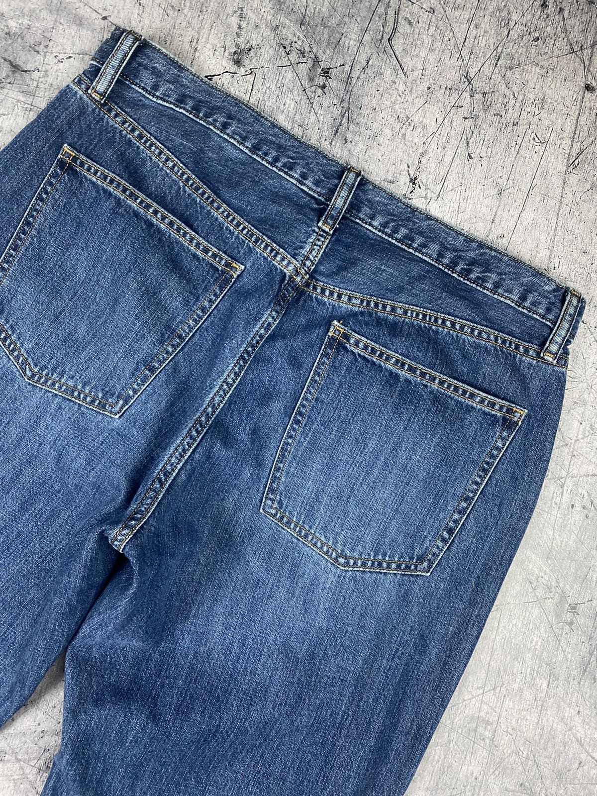 Christophe Lemaire × Japanese Brand × Uniqlo Uniqlo Dark Blue Indigo Jeans Denim Pants Size US 33 - 3 Thumbnail