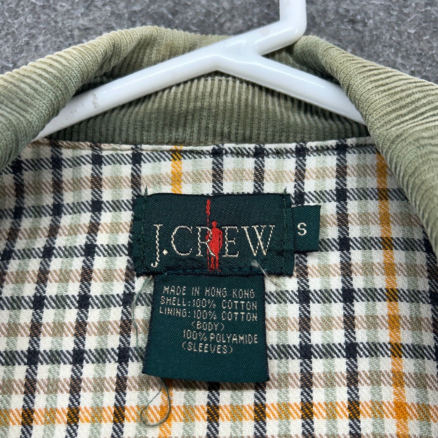 J.Crew VINTAGE J.CREW Coat Jacket Mens Small Brown Chore Barn Canvas Lined Parka 90s Workwear Winter Fall Spring Canvas Cotton Mid-Length Button Size US S / EU 44-46 / 1 - 6 Thumbnail